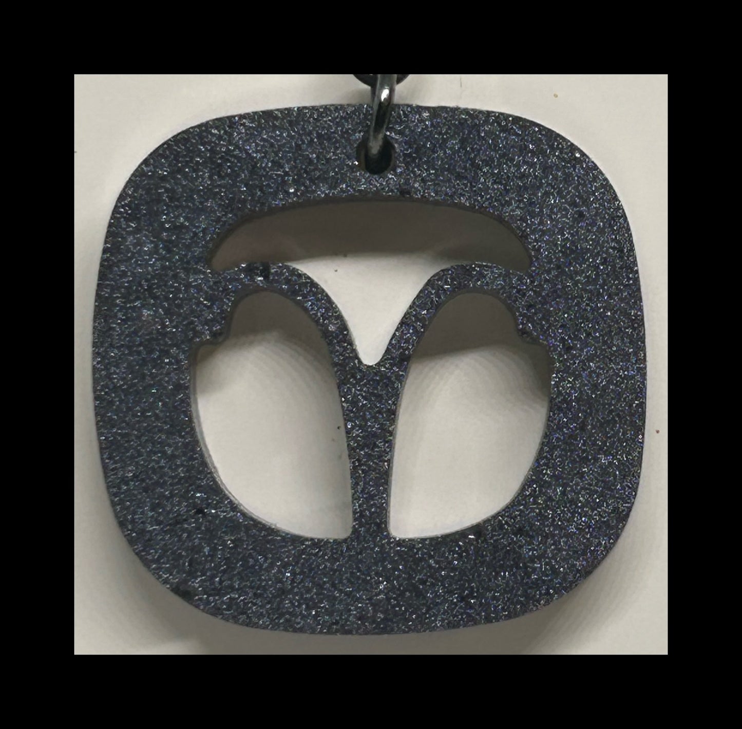 Mauve resin zodiac Keychains