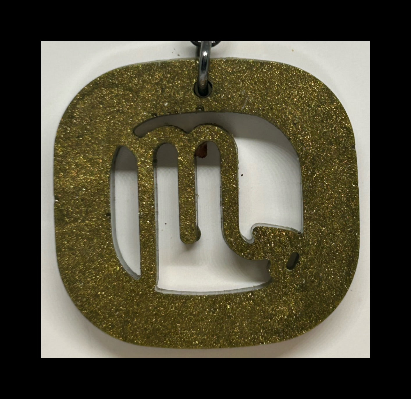 Espresso resin zodiac keychains