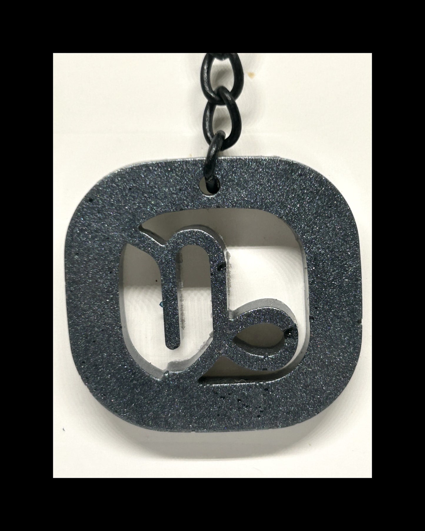 Iron dust resin zodiac Keychains