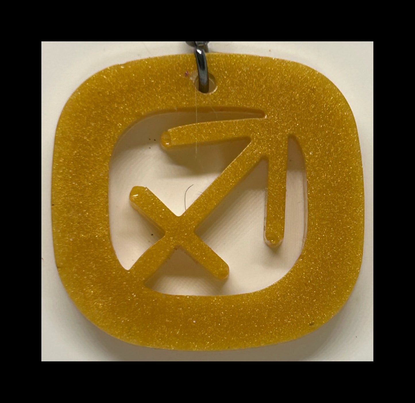 Jasmine resin zodiac keychains