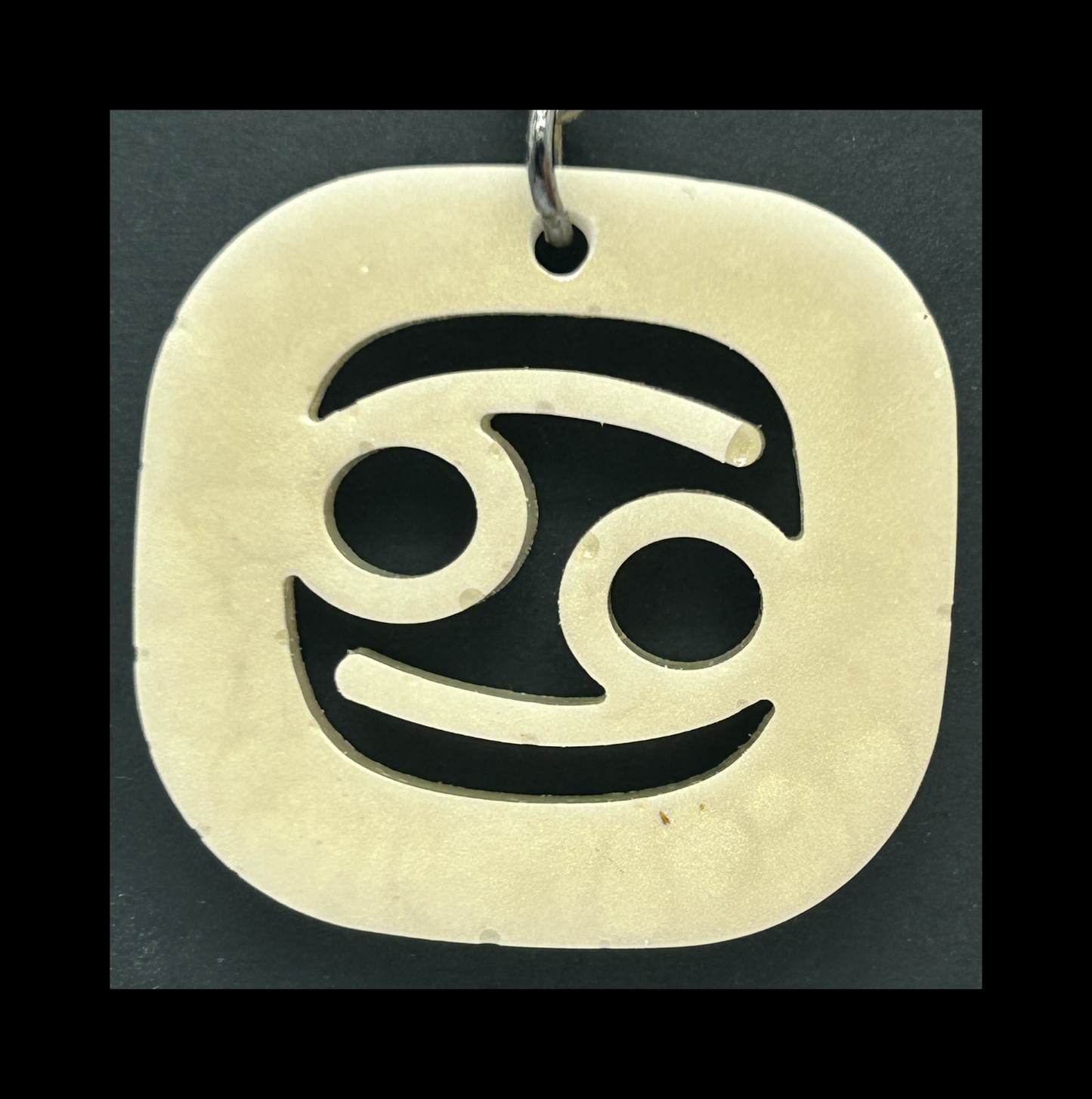Ghost bronze resin zodiac keychains