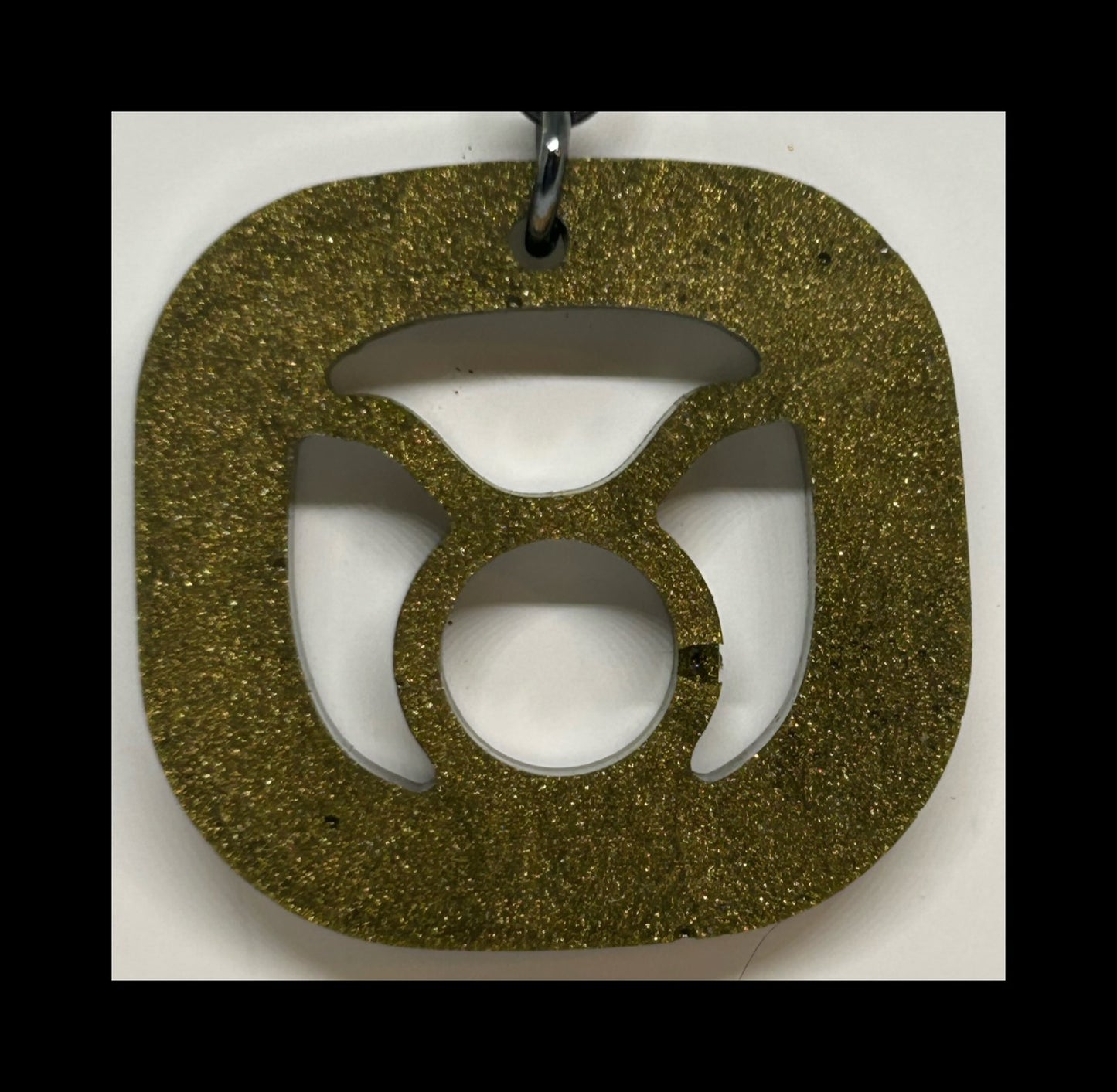 Espresso resin zodiac keychains