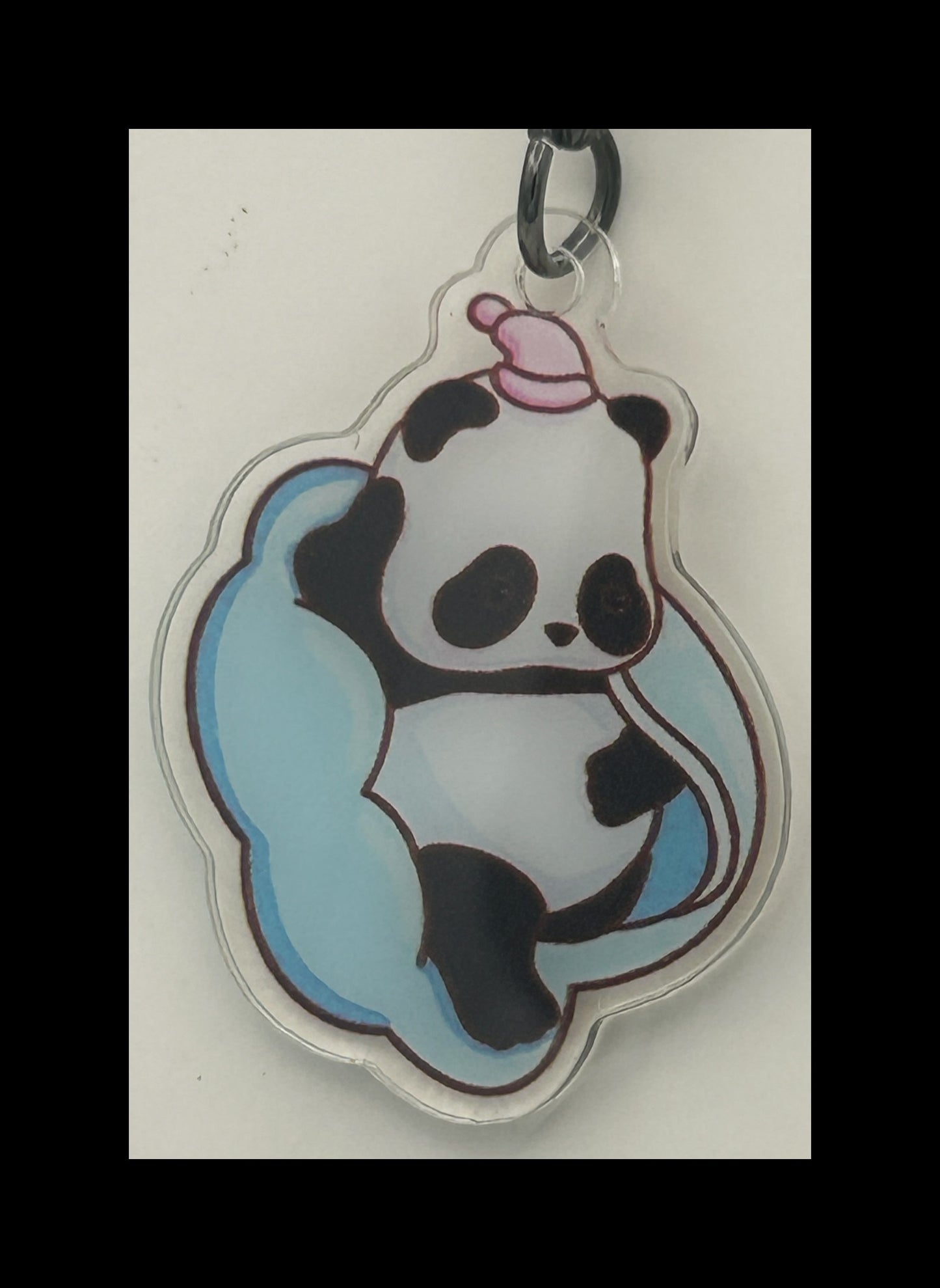 Acrylic panda keychains