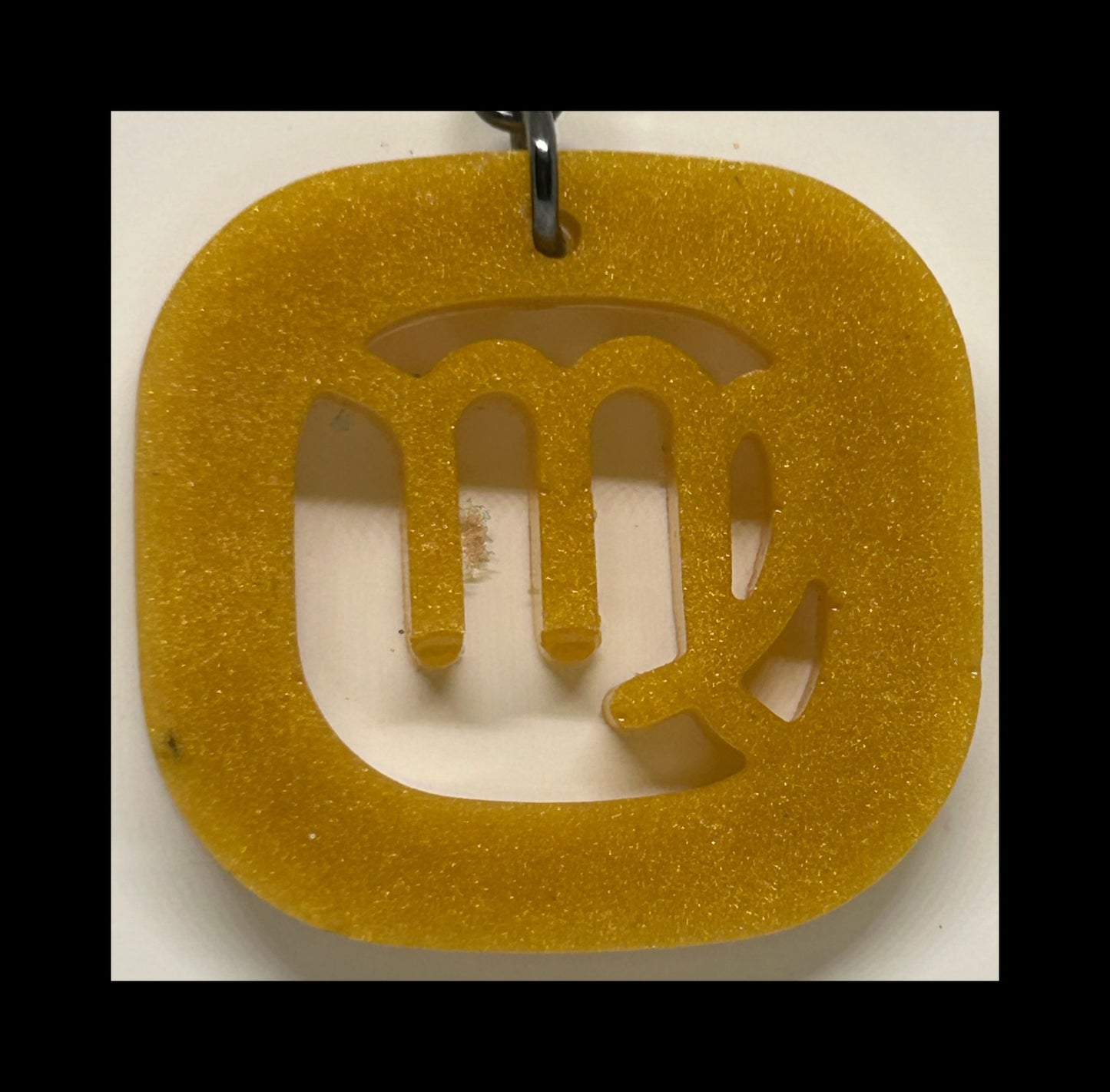 Jasmine resin zodiac keychains