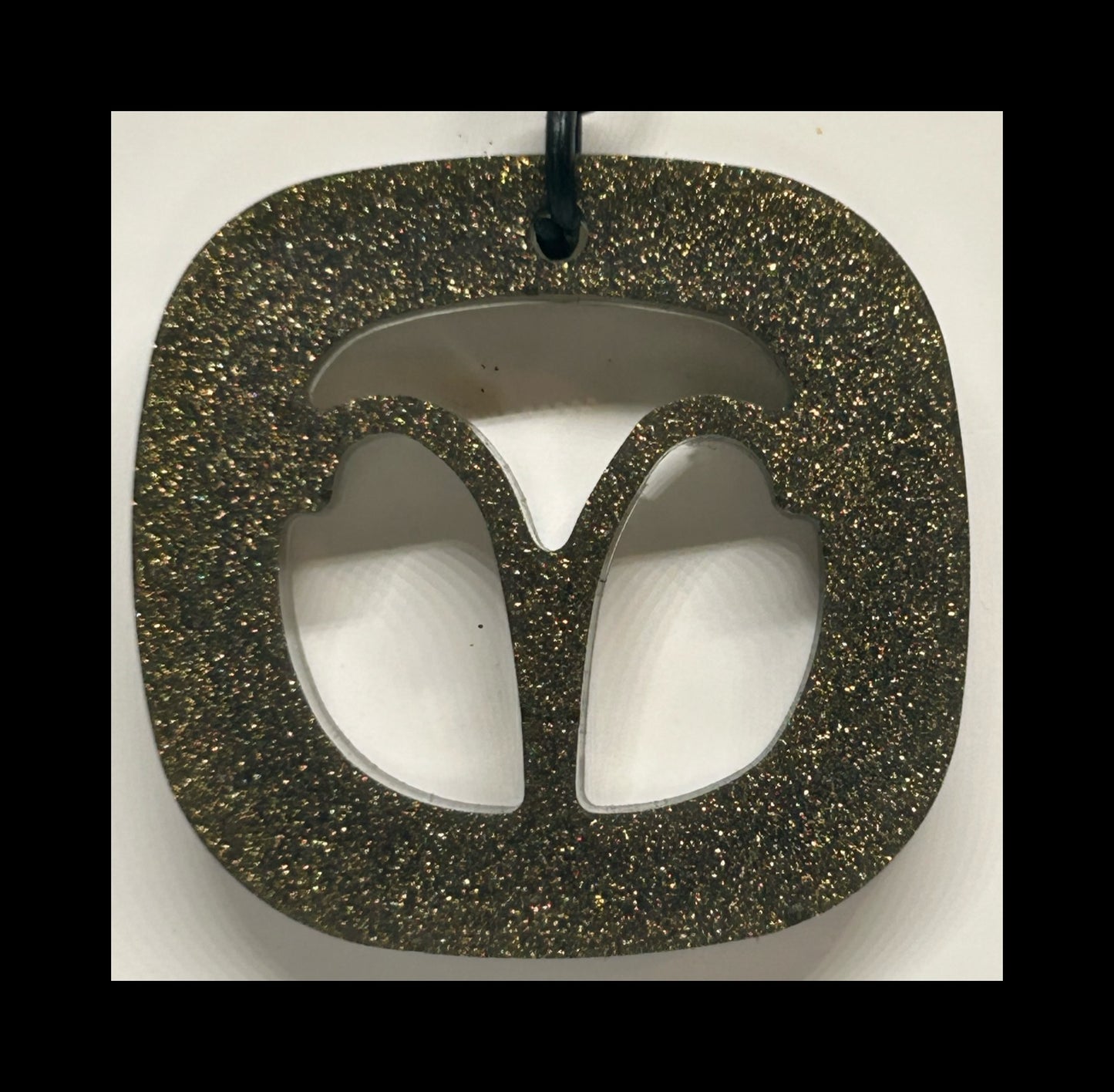 Rustic metal resin zodiac keychains