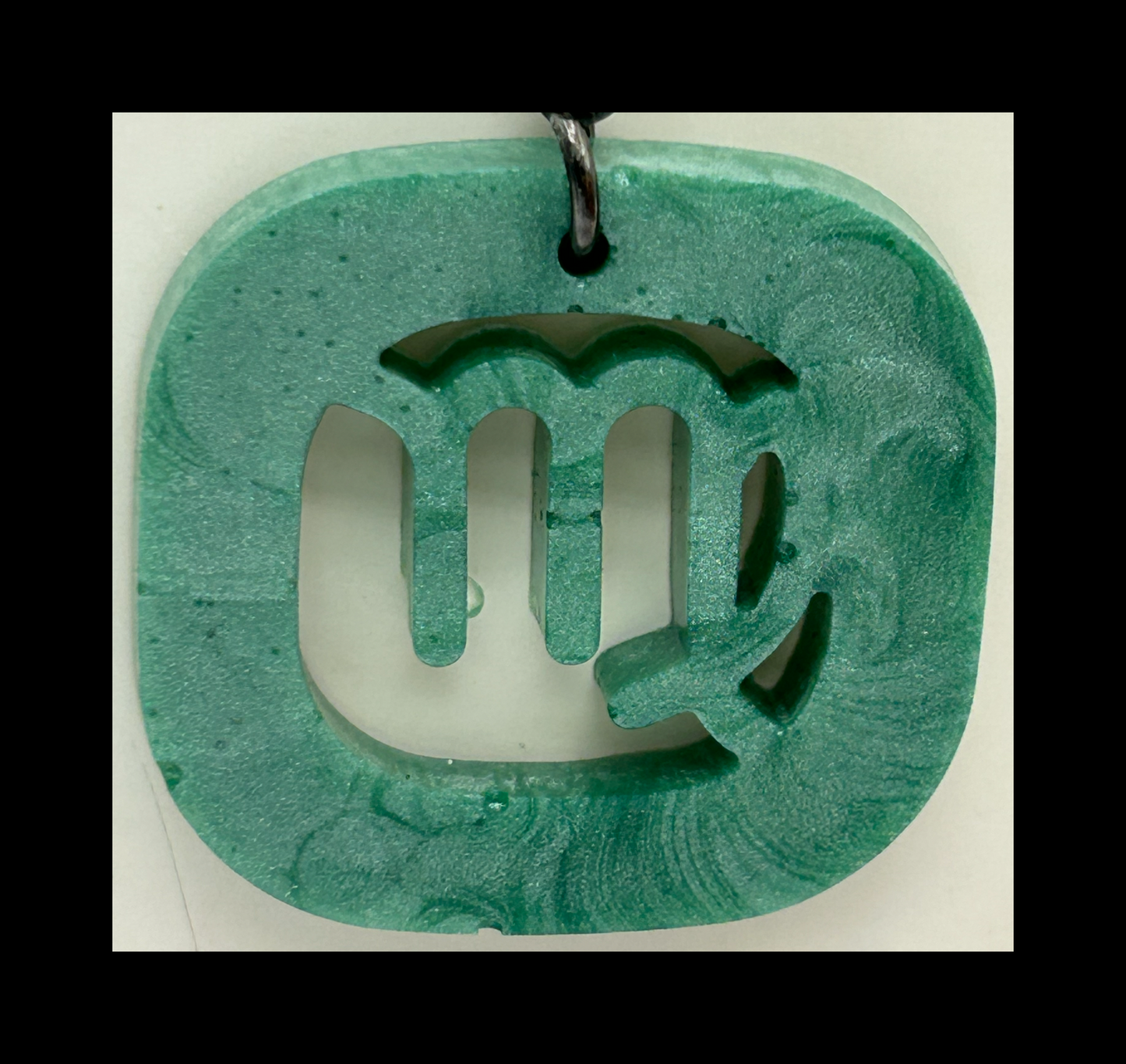 Sage resin zodiac keychains