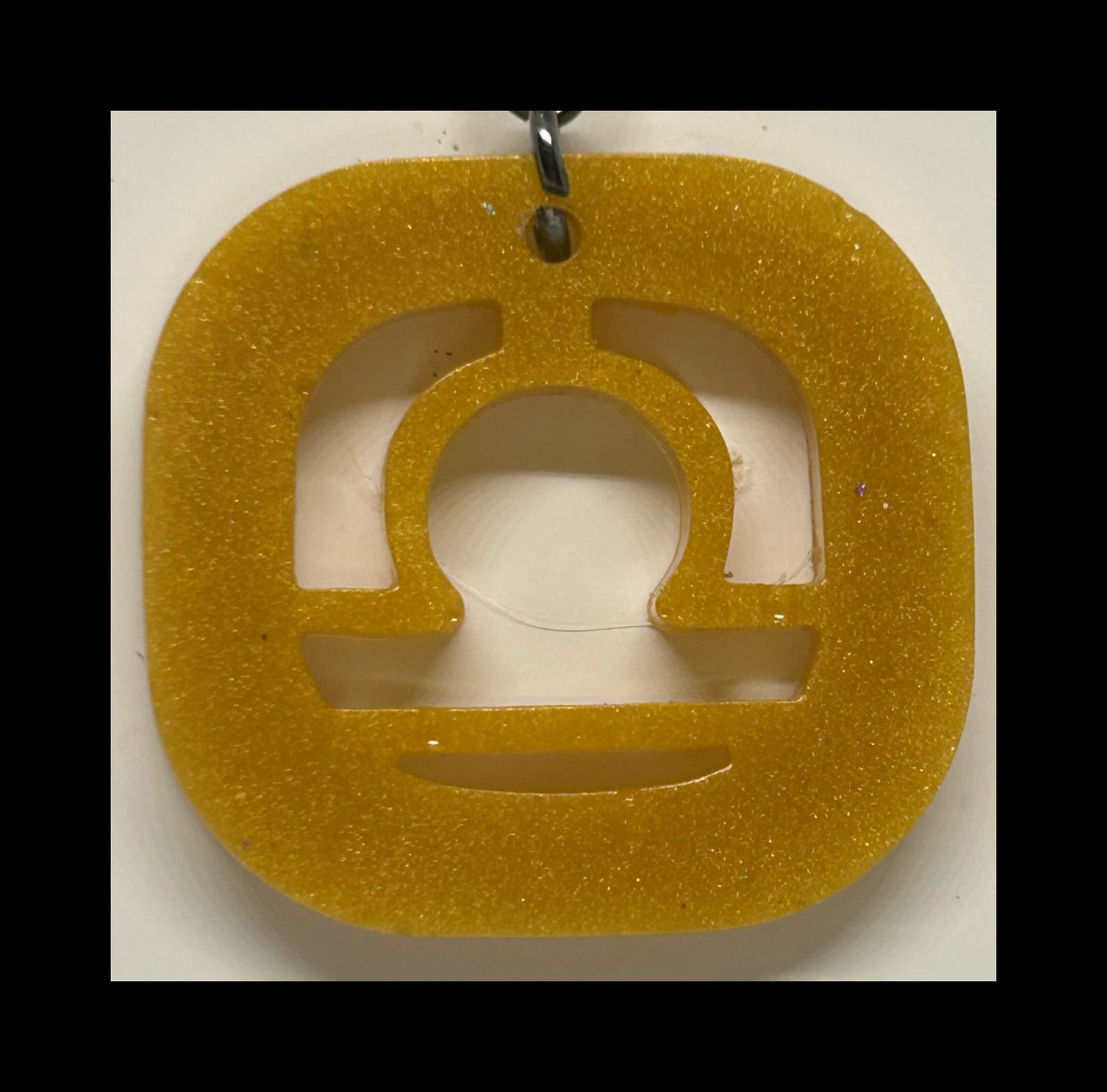 Jasmine resin zodiac keychains