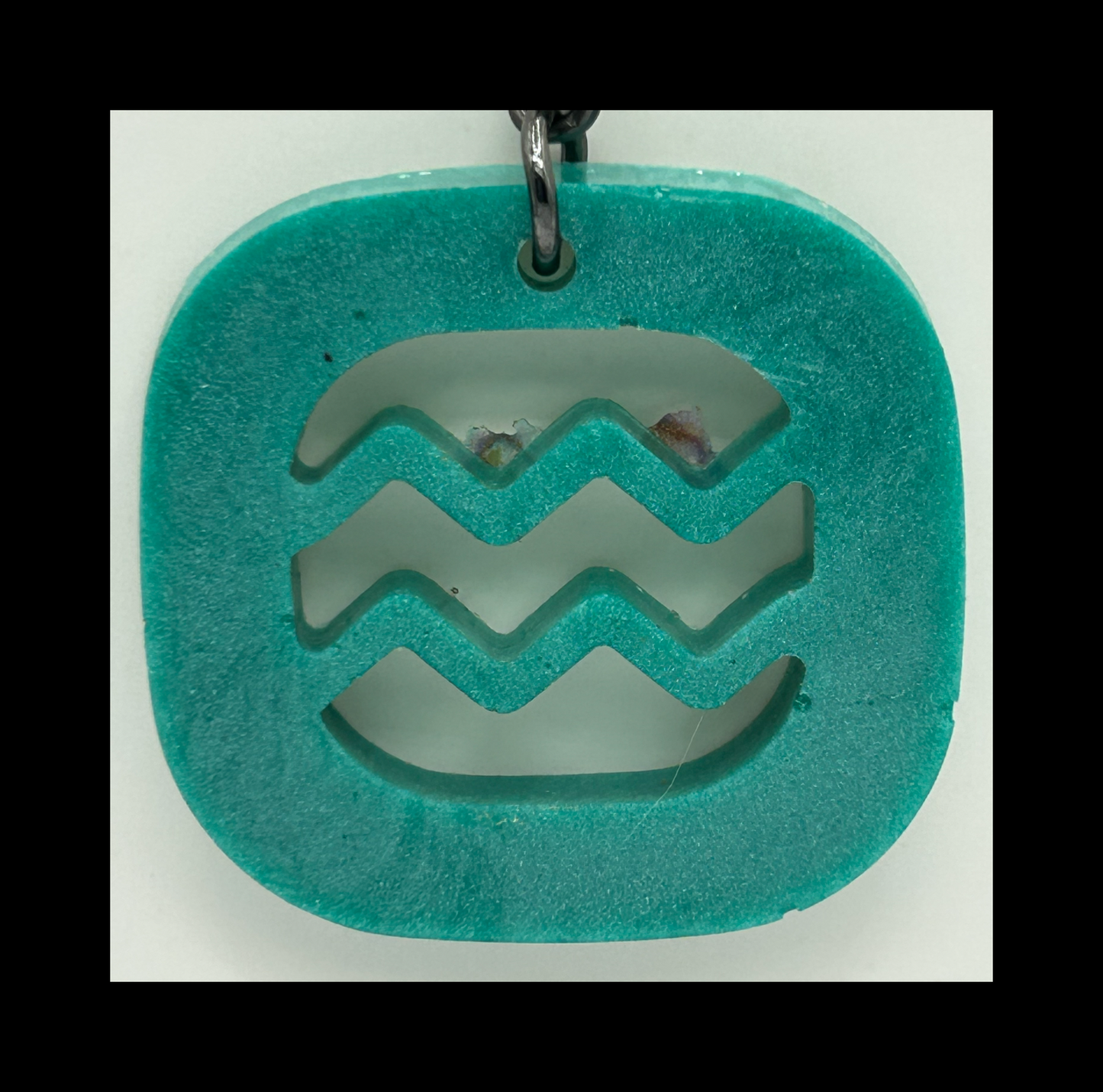 Tropical water resin zodiac Keychains
