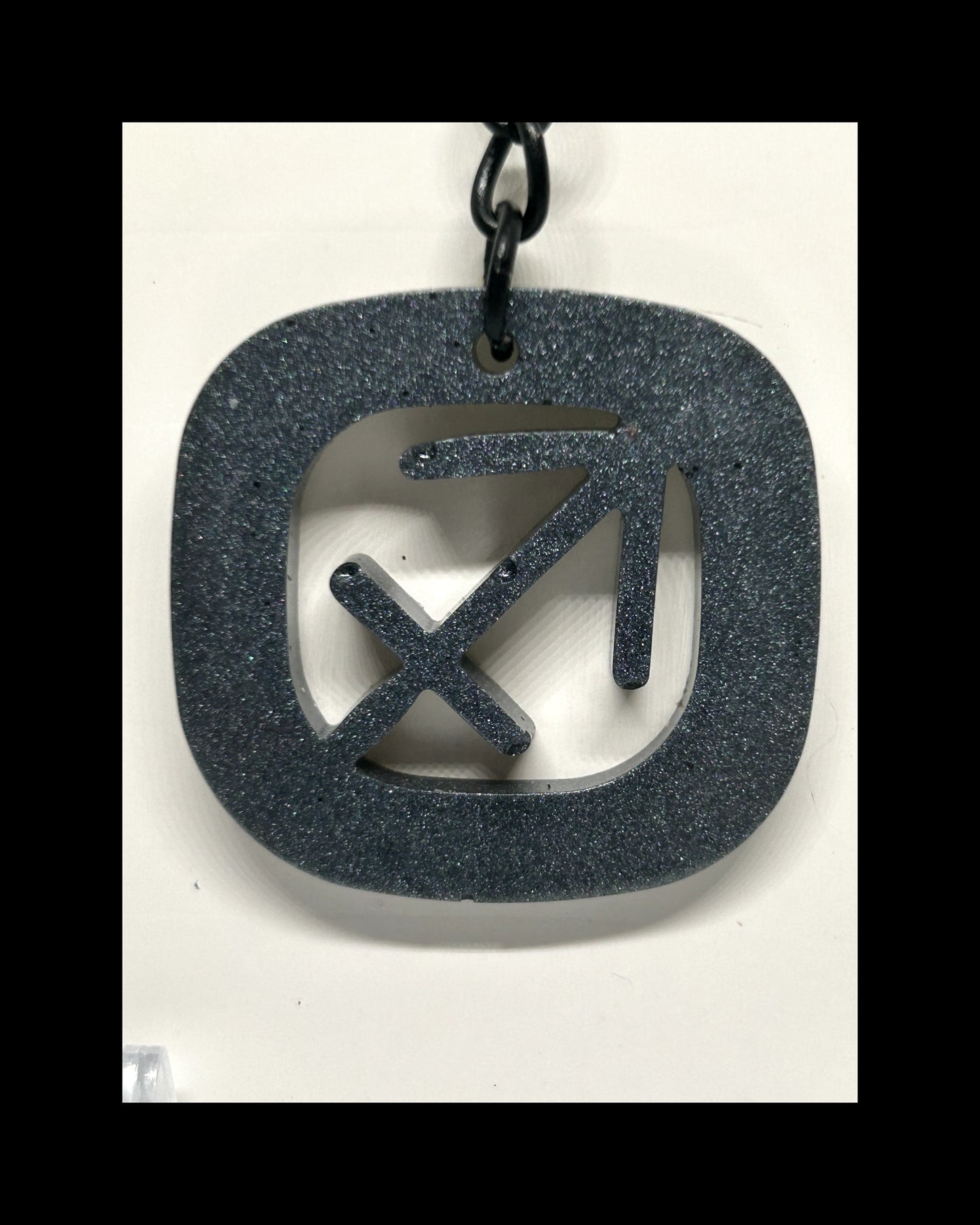 Iron dust resin zodiac Keychains