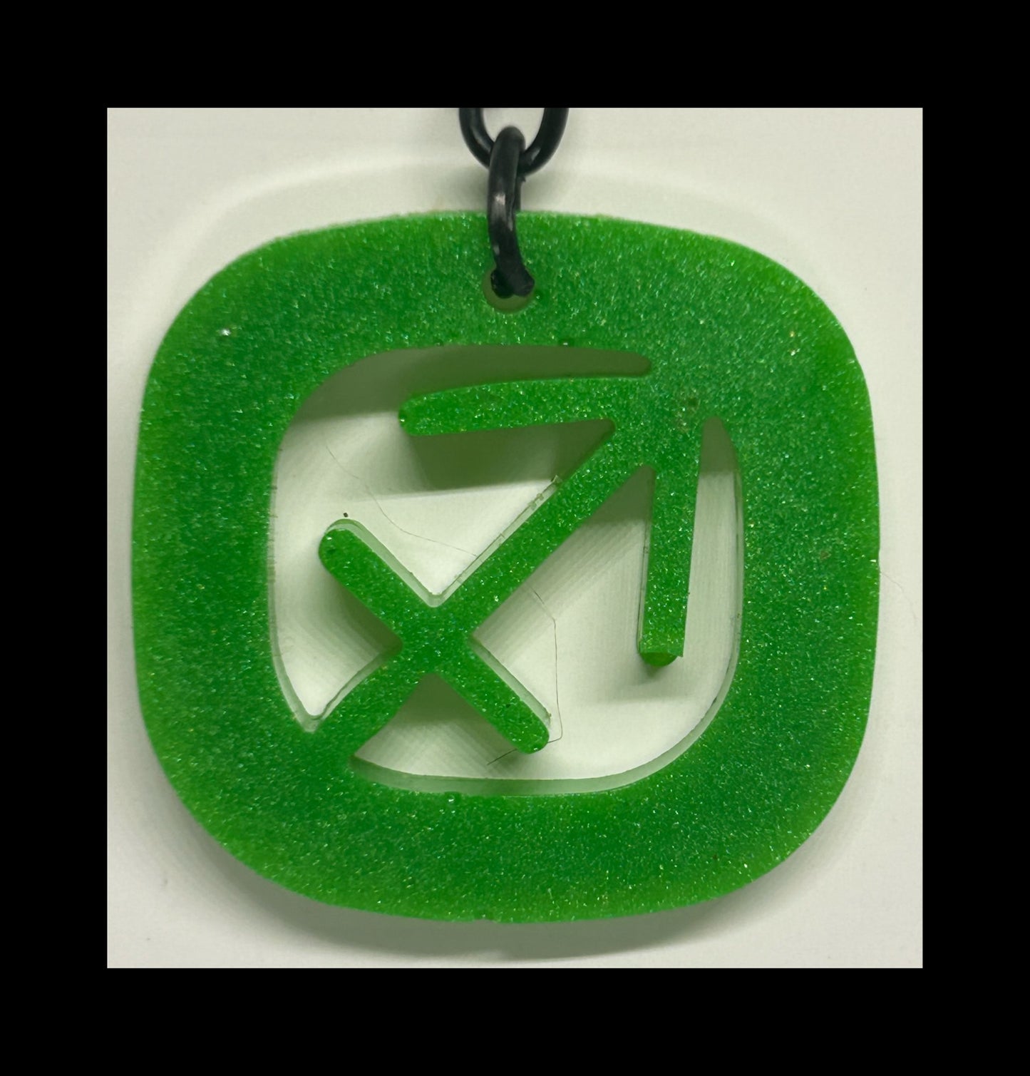 Lime resin zodiac Keychains