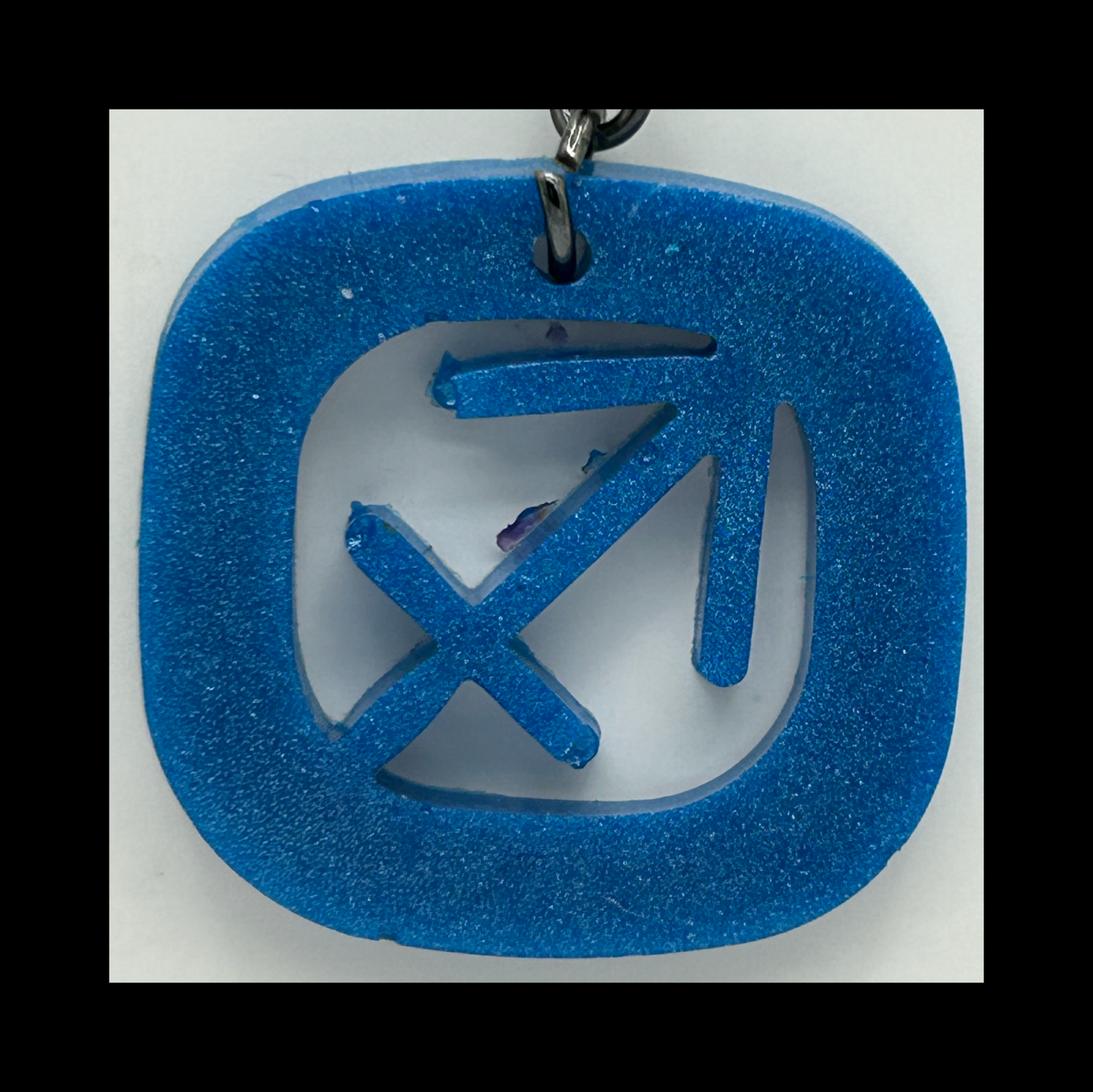 Sparkling crystal resin zodiac keychains