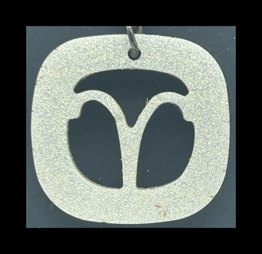 Ocean storm blue resin zodiac Keychains