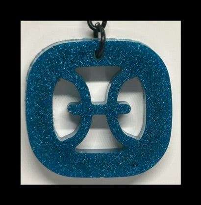 Blackberries resin zodiac Keychains