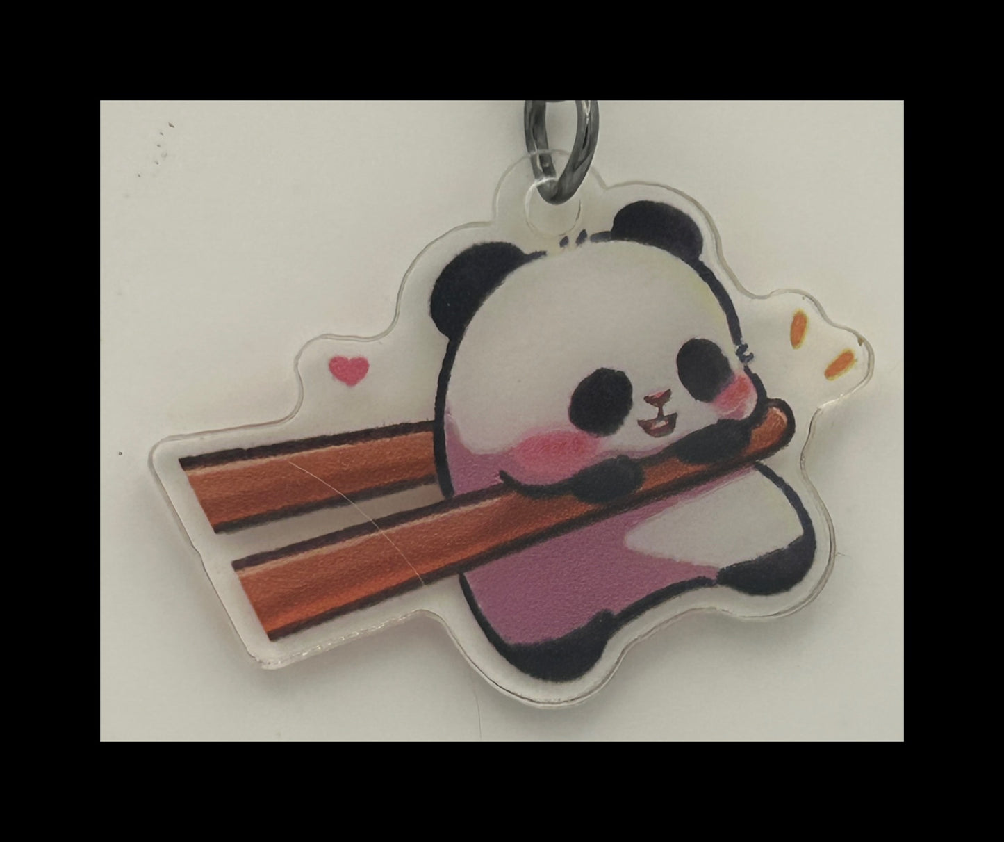 Acrylic panda keychains