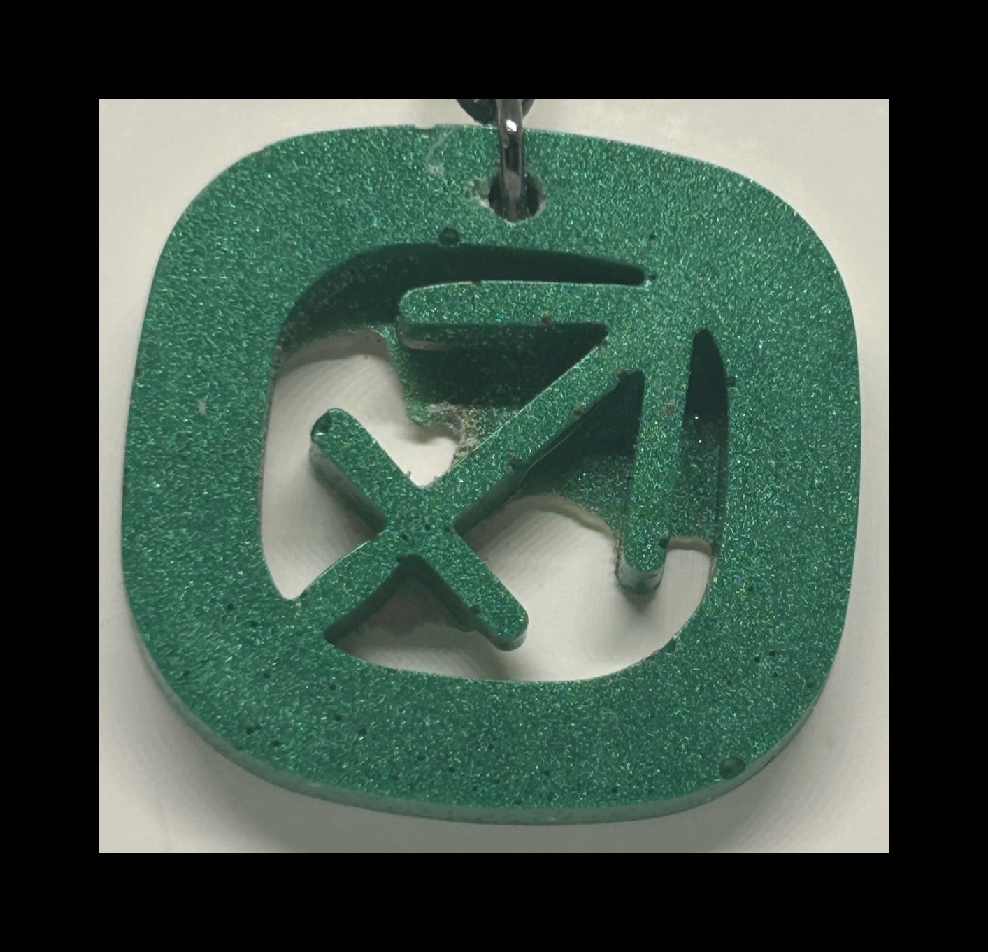 Jade resin zodiac keychains