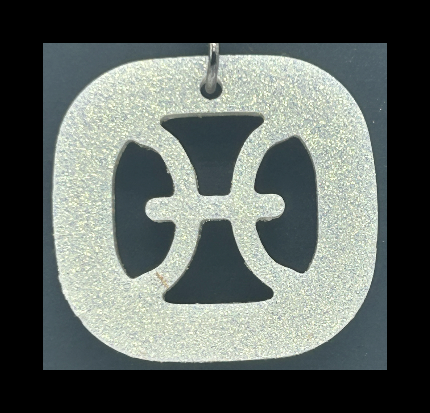 Ocean storm blue resin zodiac Keychains