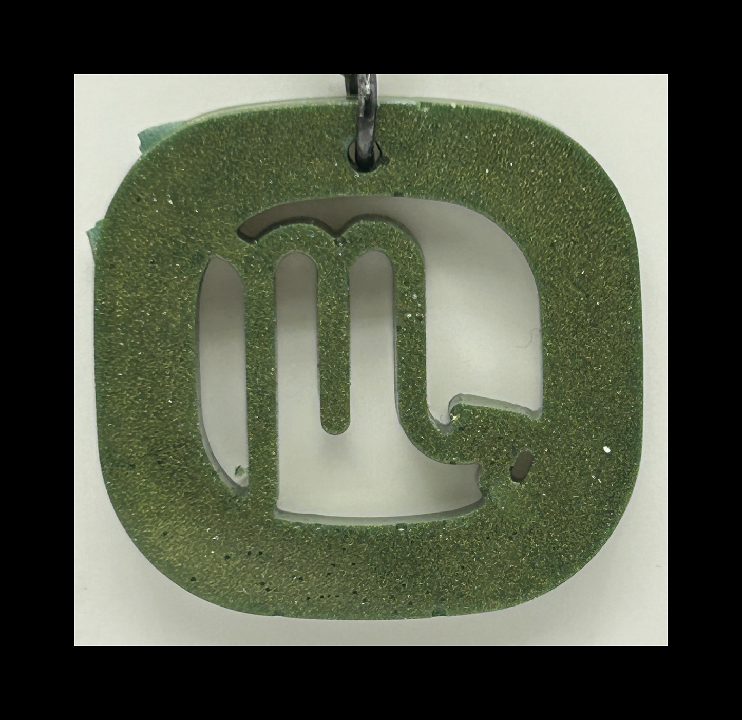 Basil resin zodiac Keychains