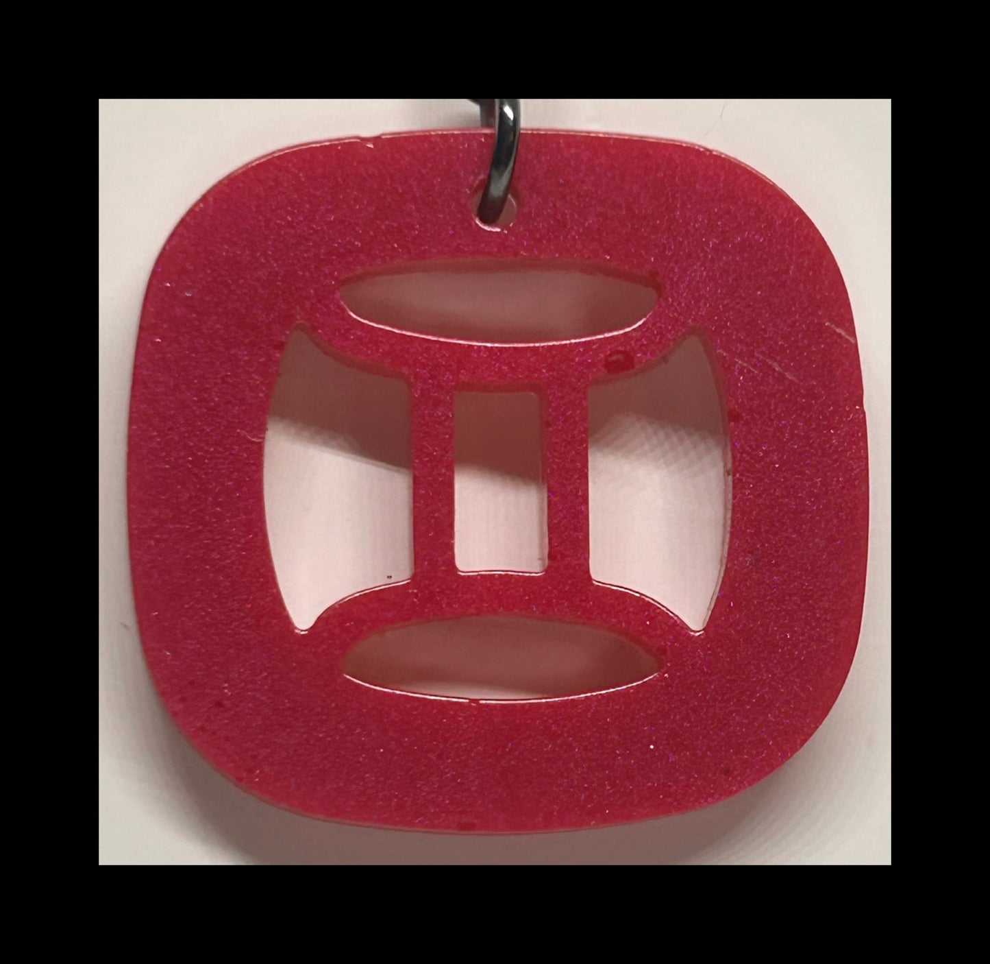 Tropical fruit resin zodiac keychains