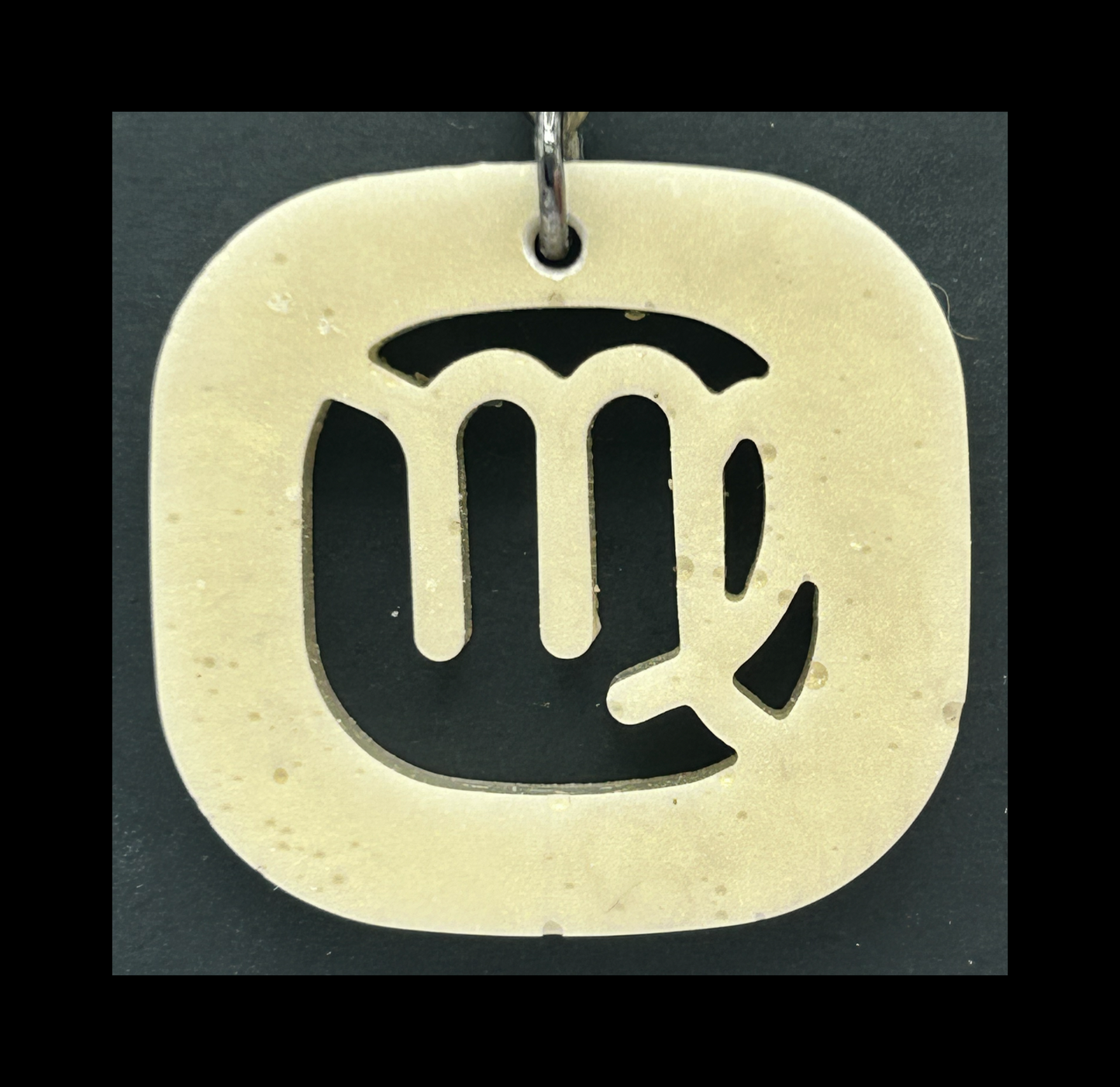 Ghost bronze resin zodiac keychains