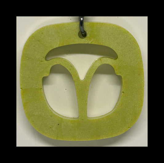 Vanilla resin zodiac keychains