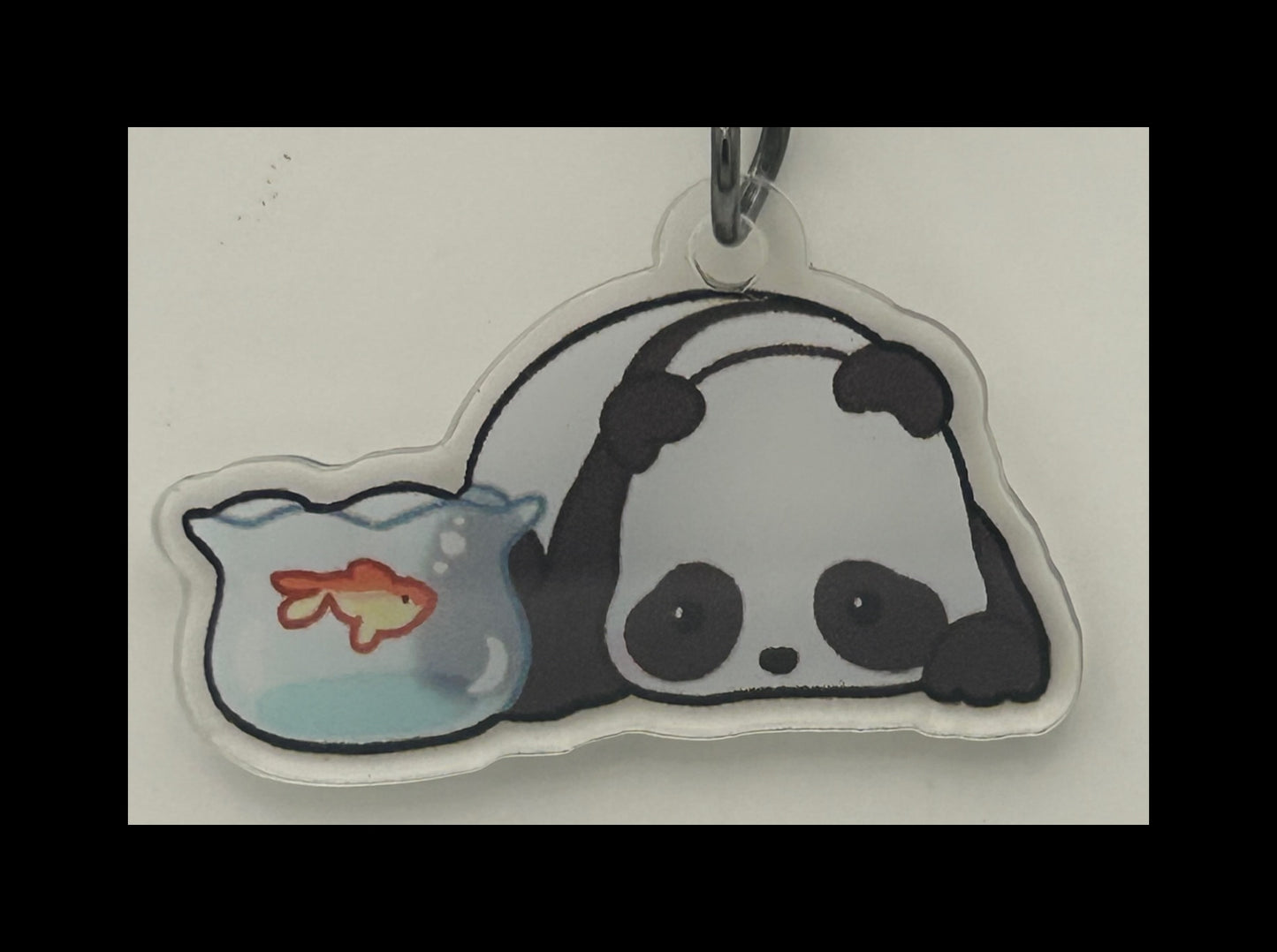 Acrylic panda keychains