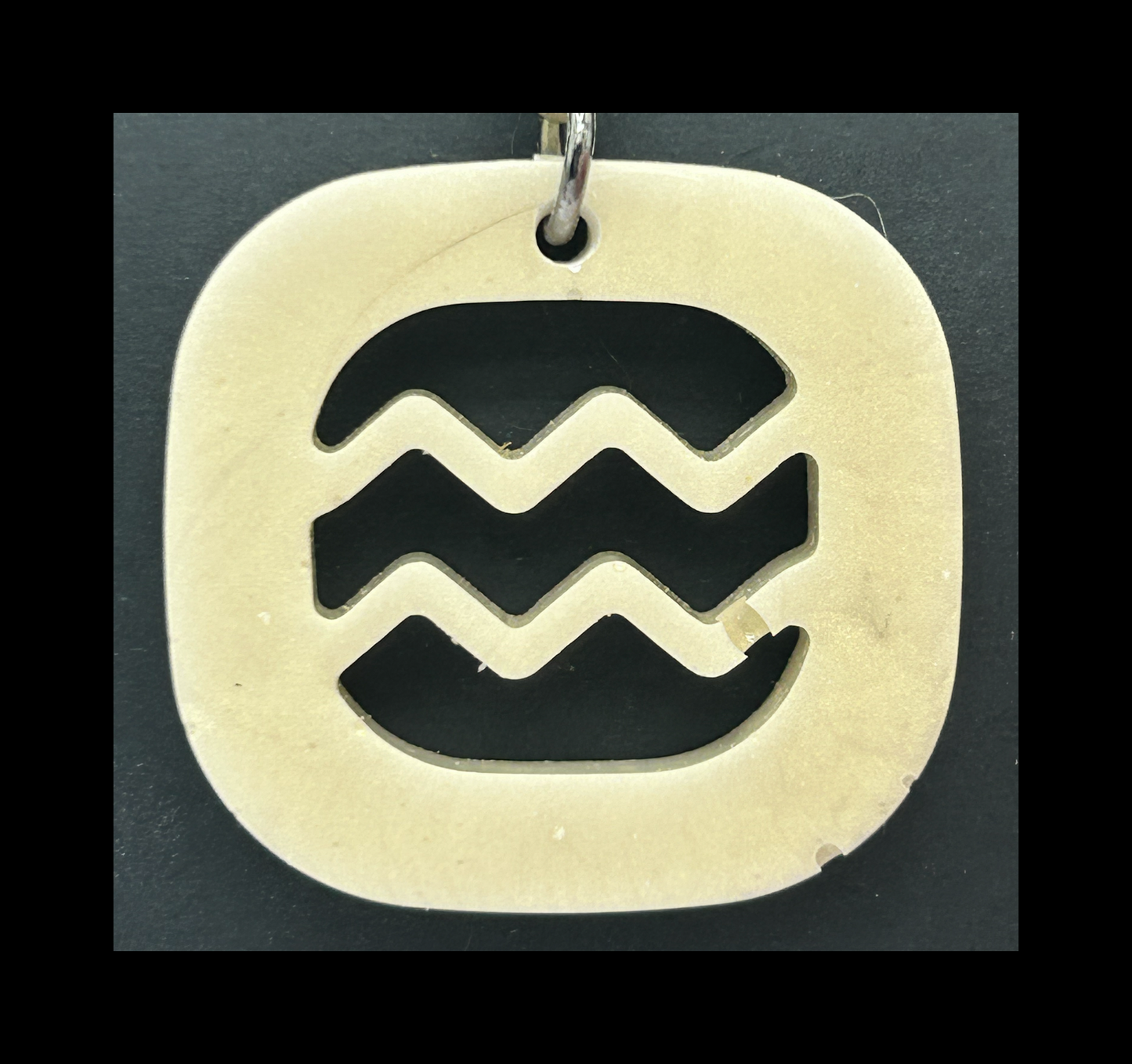 Ghost bronze resin zodiac keychains