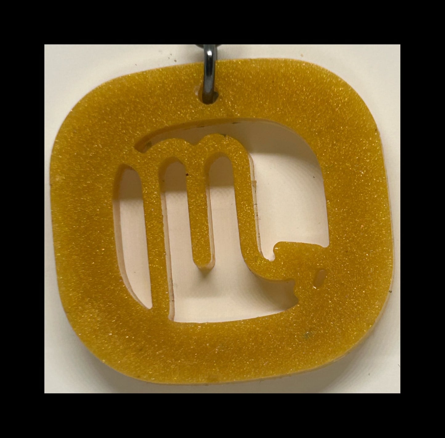 Jasmine resin zodiac keychains