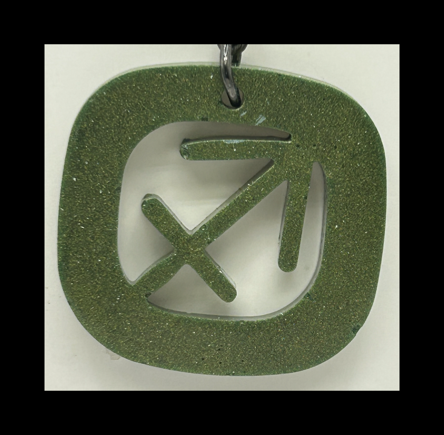 Basil resin zodiac Keychains