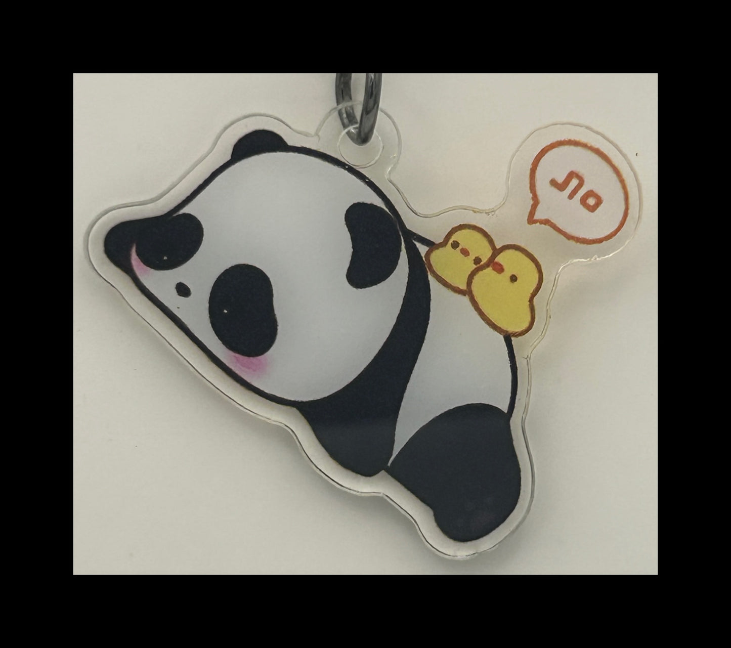 Acrylic panda keychains