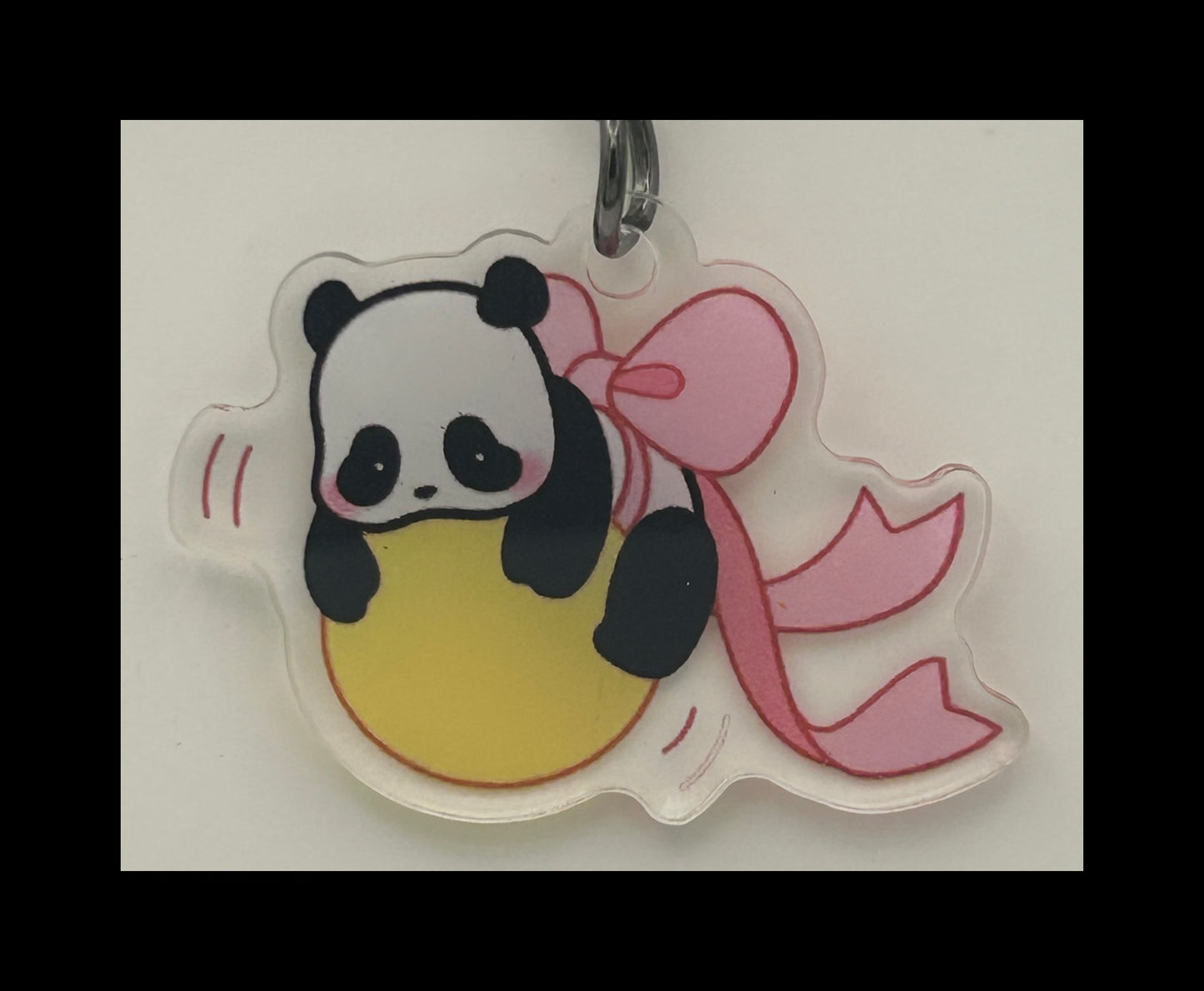 Acrylic panda keychains