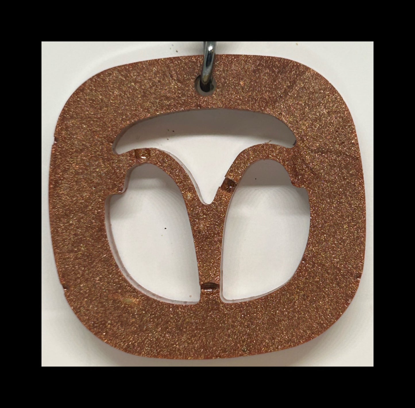 Bronze resin zodiac keychains