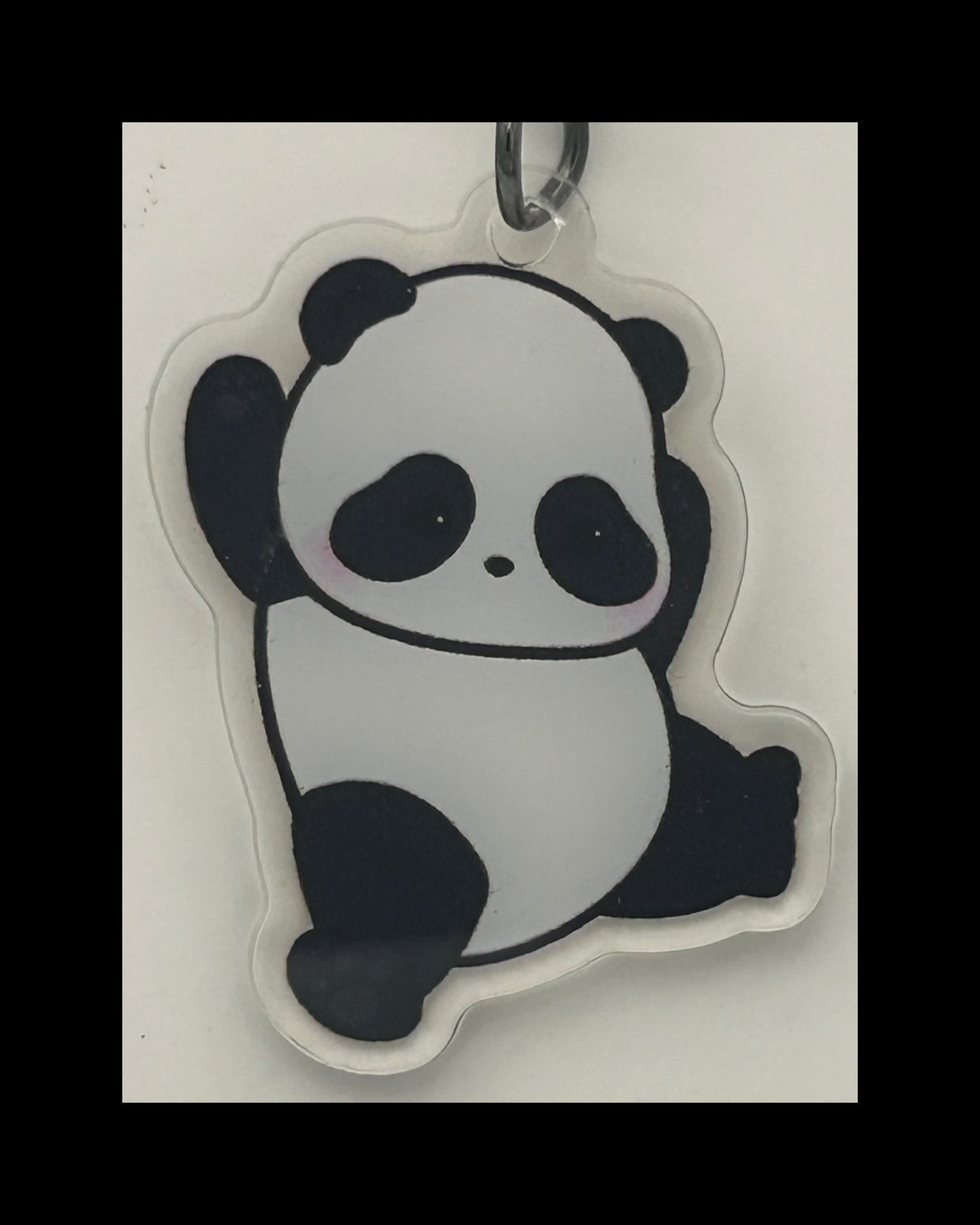 Acrylic panda keychains