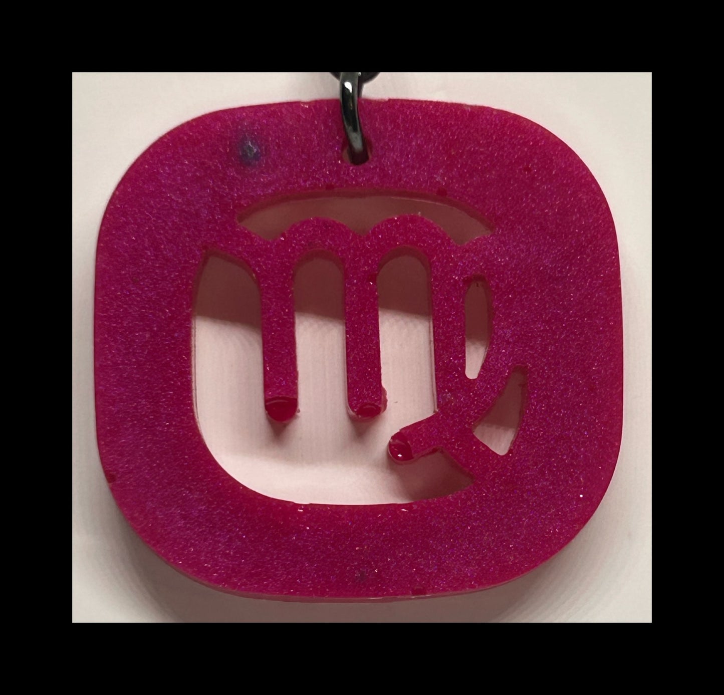 Tropical fruit resin zodiac keychains