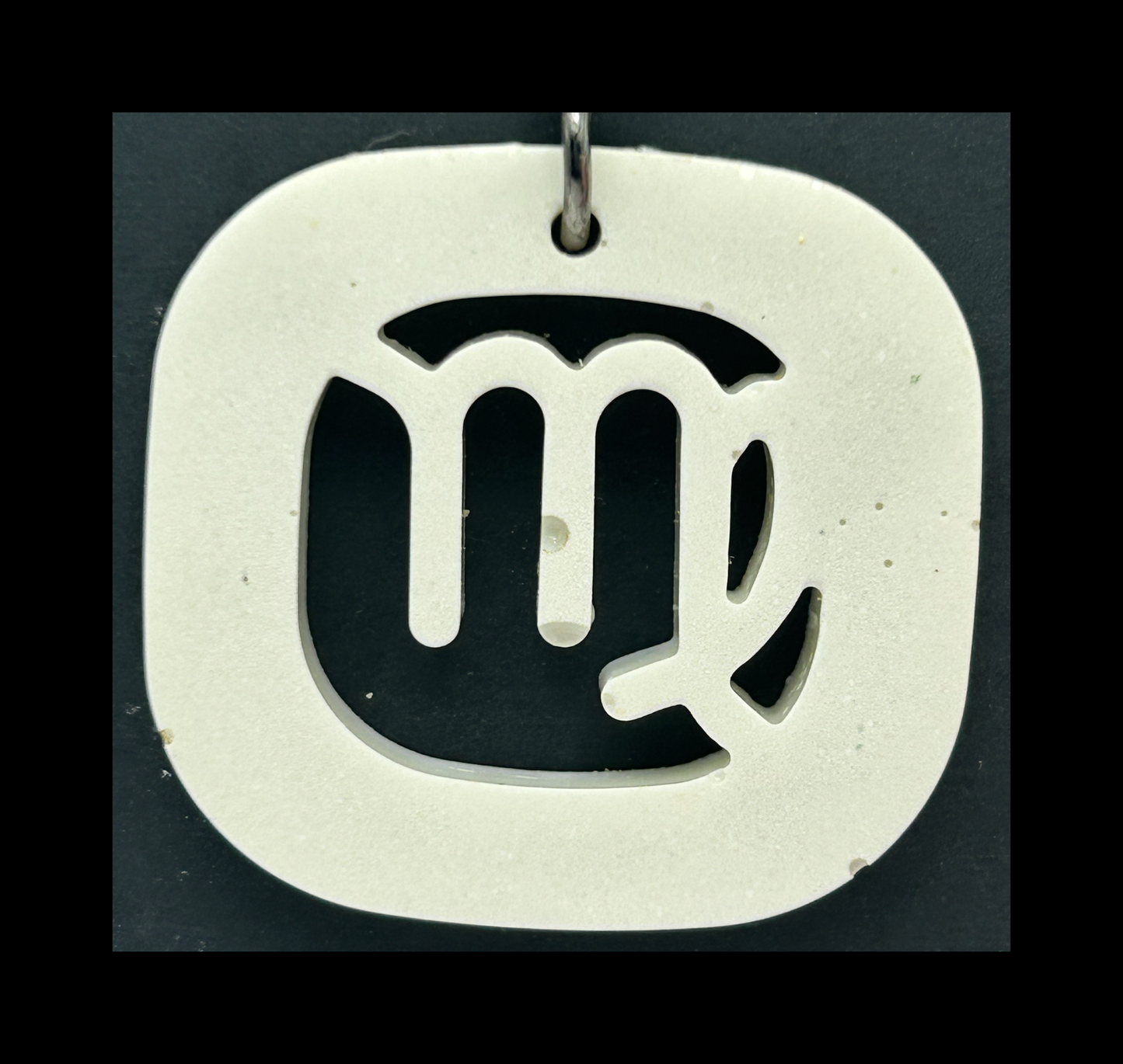 White chocolate resin zodiac keychains