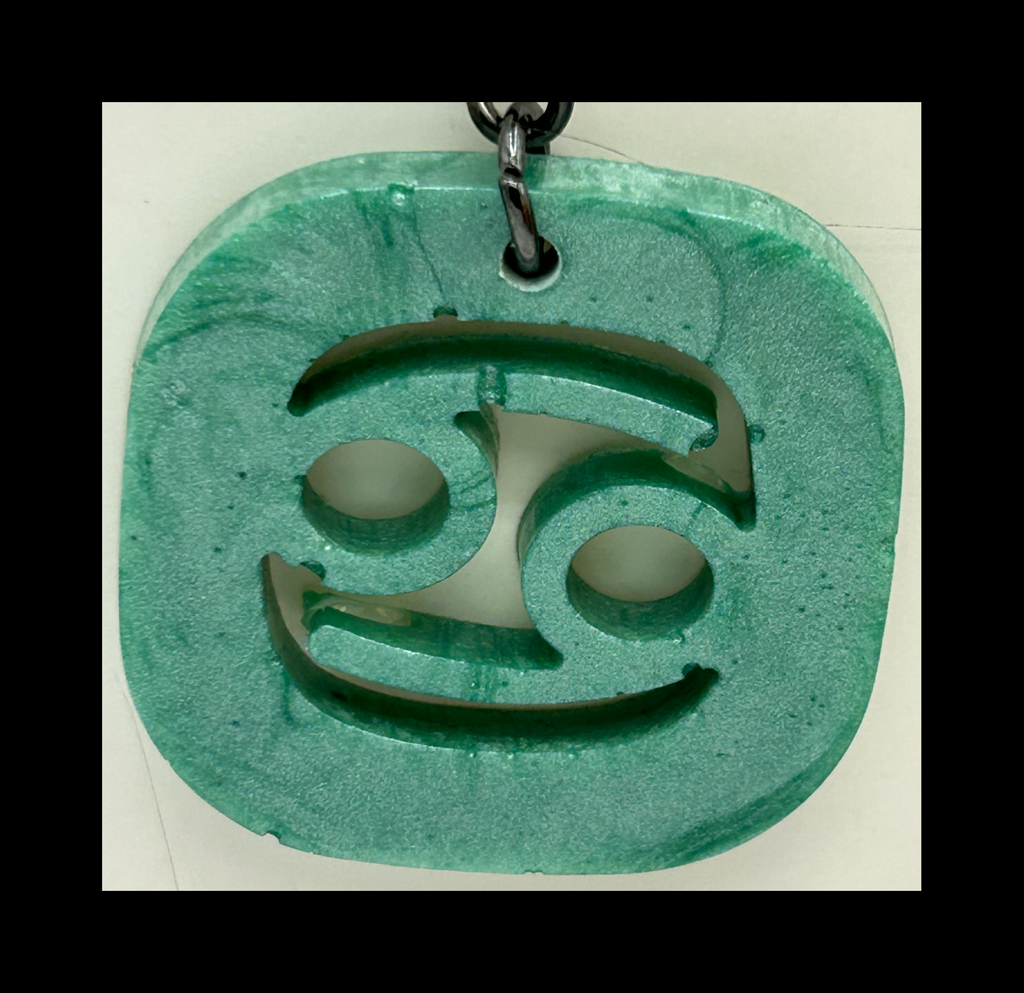 Sage resin zodiac keychains