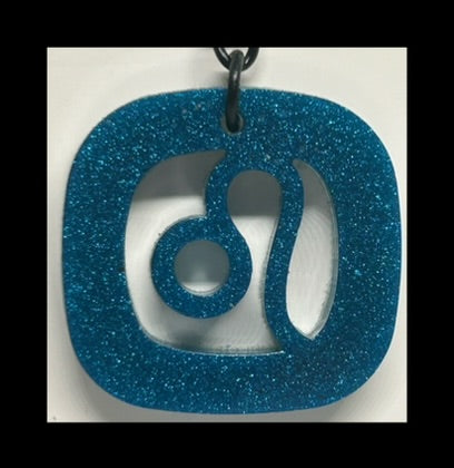 Blackberries resin zodiac Keychains