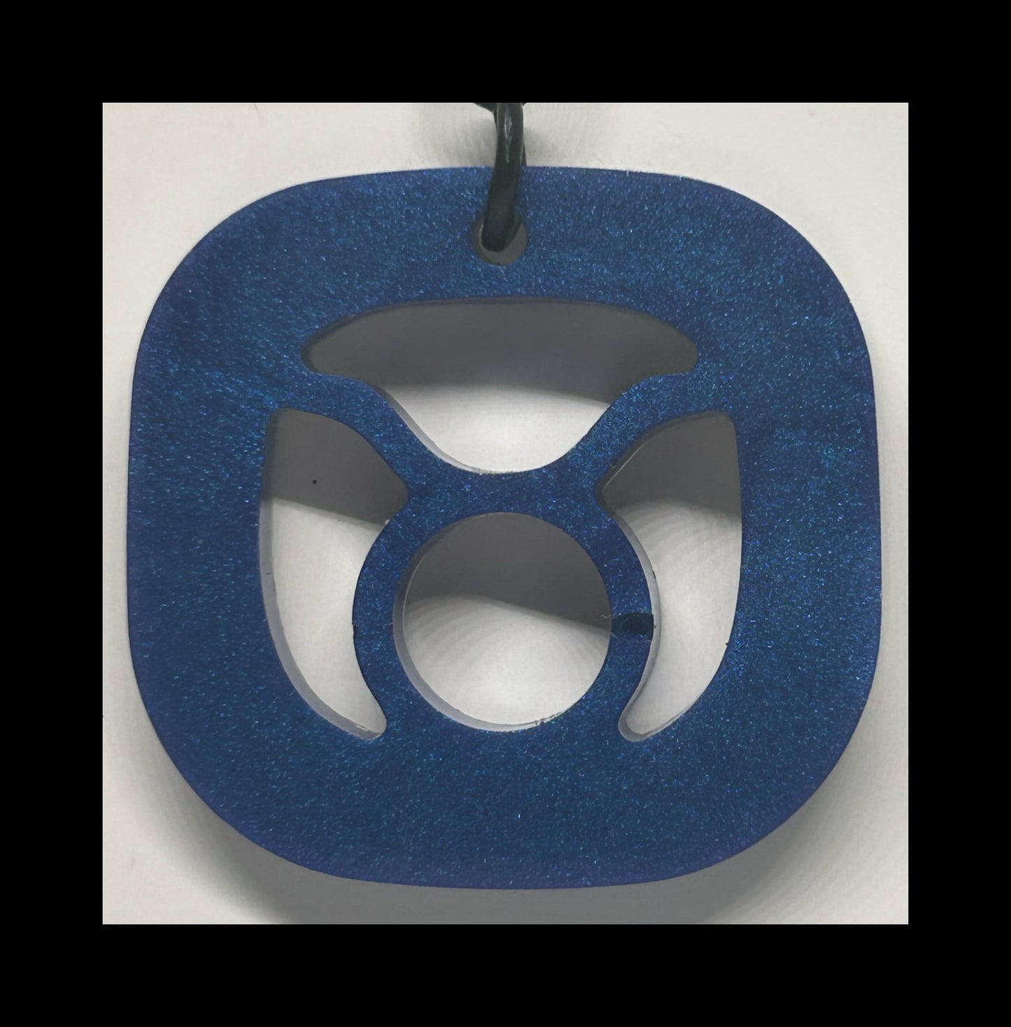 Lavender blue resin zodiac keychains