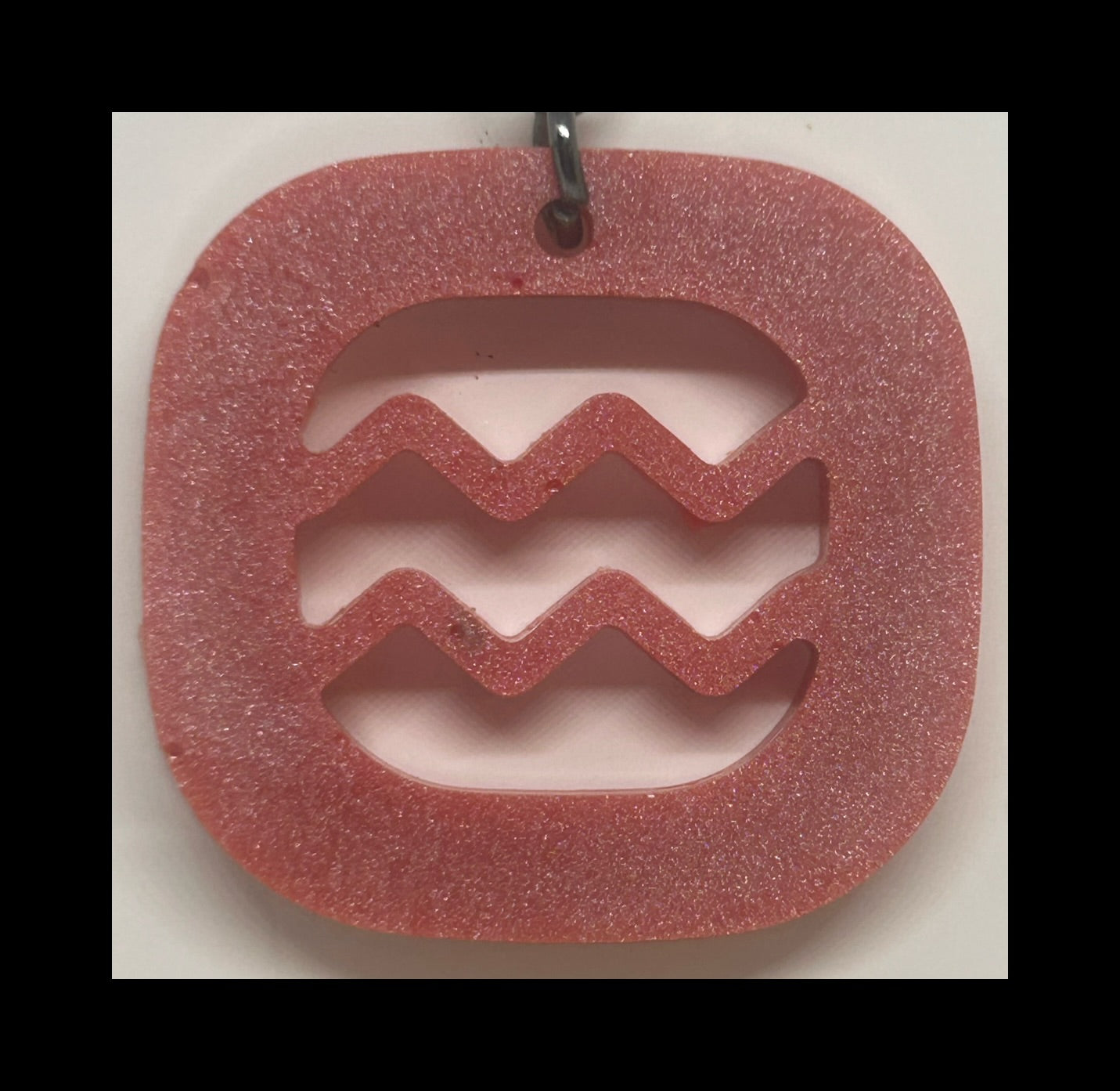 Apricot resin zodiac Keychains