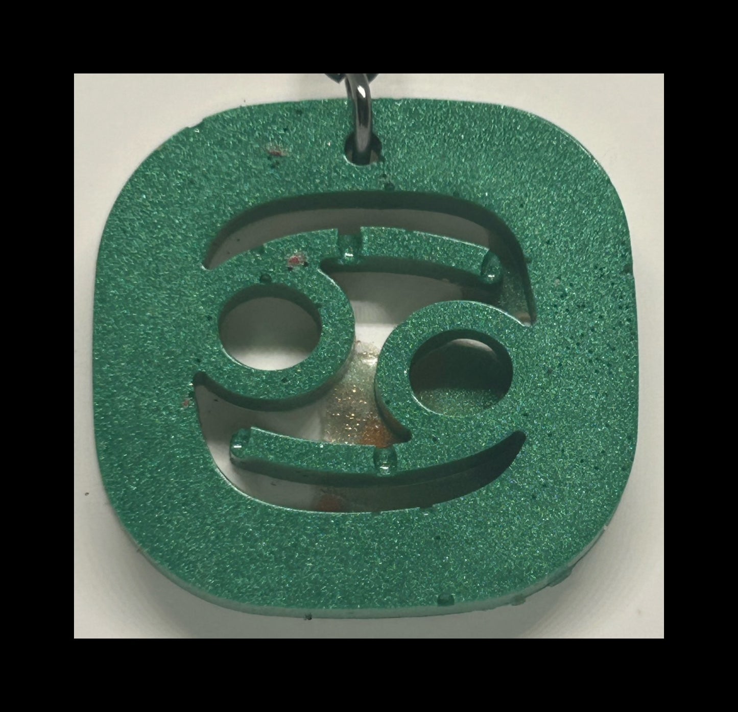 Jade resin zodiac keychains