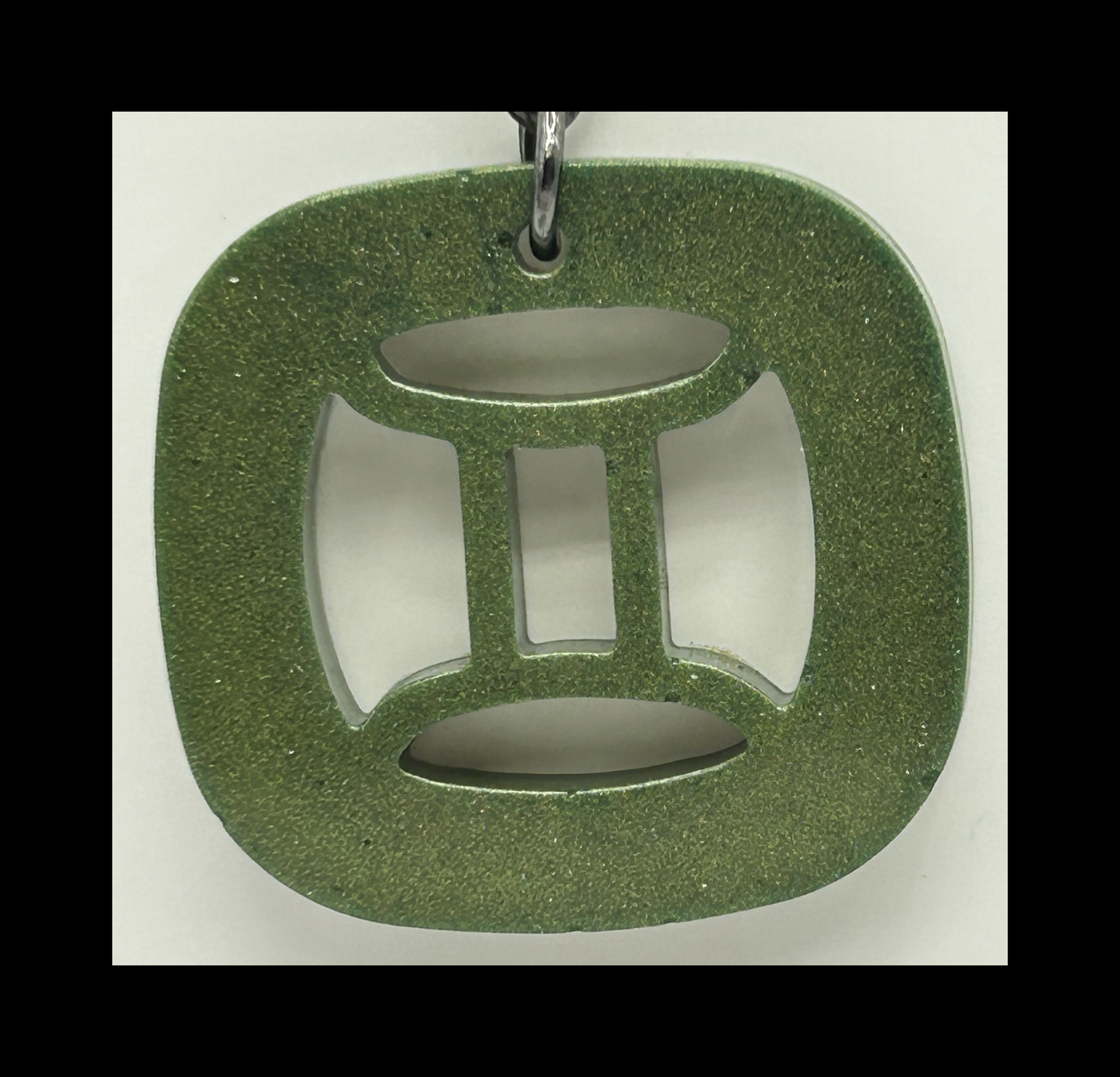 Basil resin zodiac Keychains