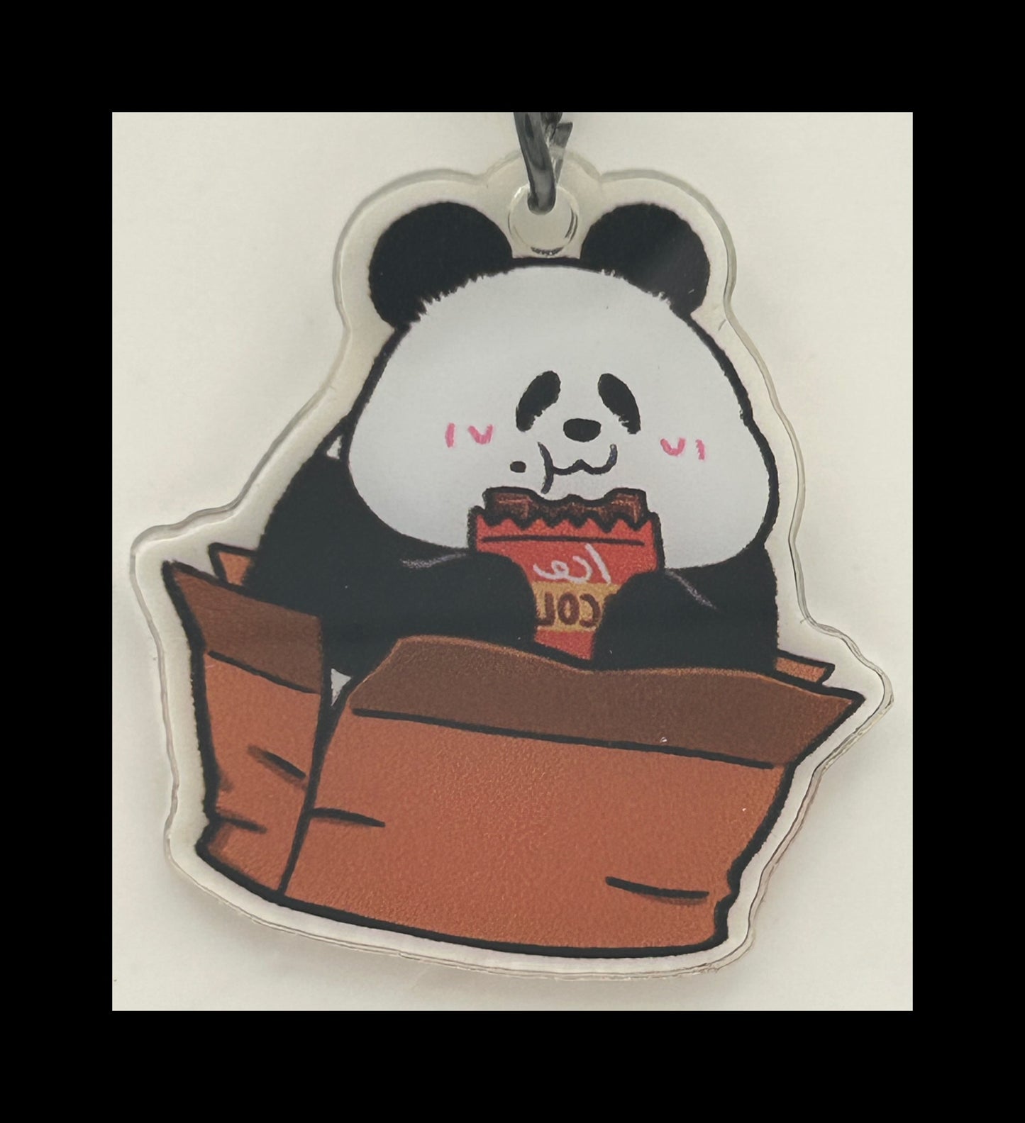 Acrylic panda keychains