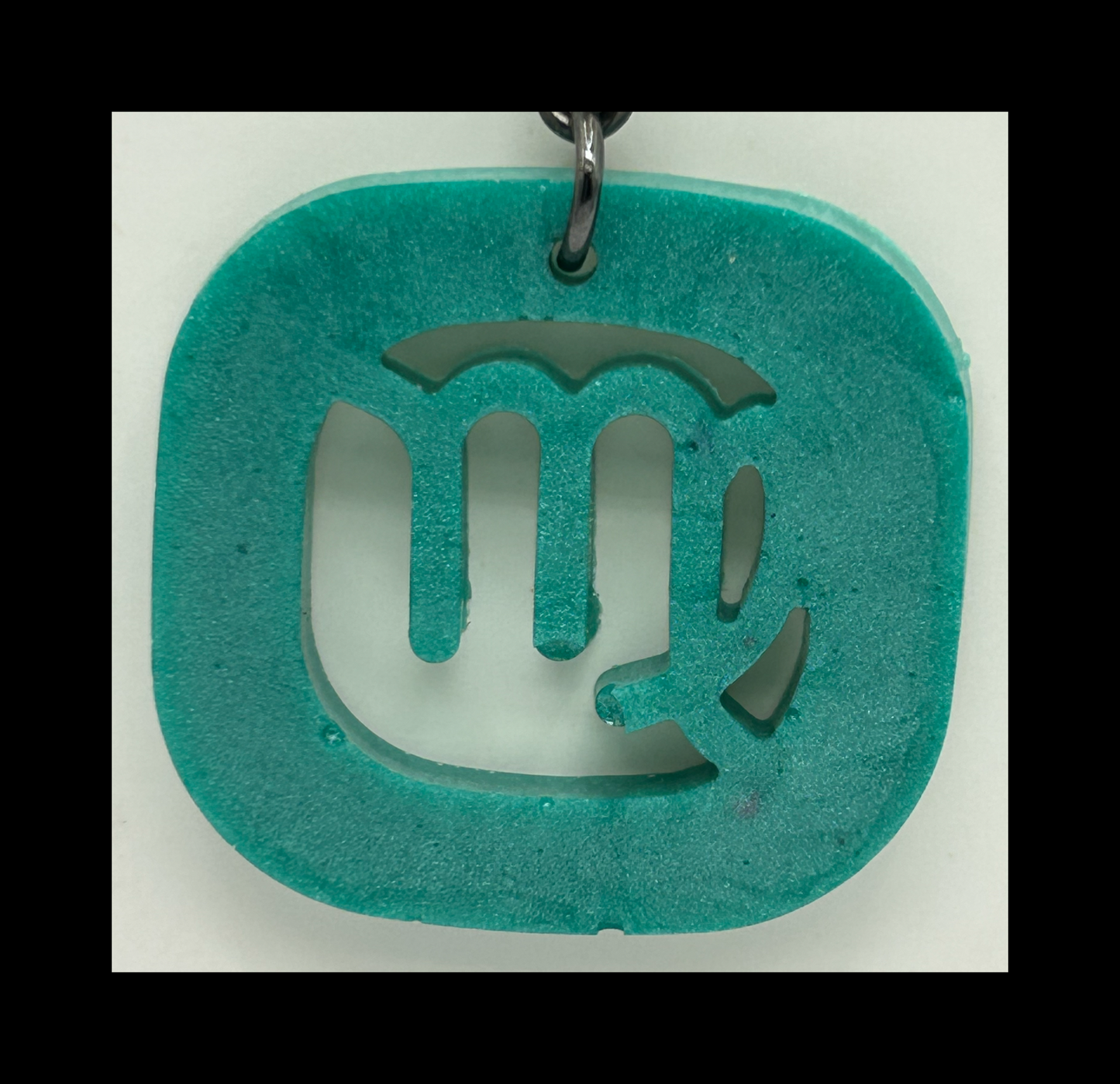 Tropical water resin zodiac Keychains