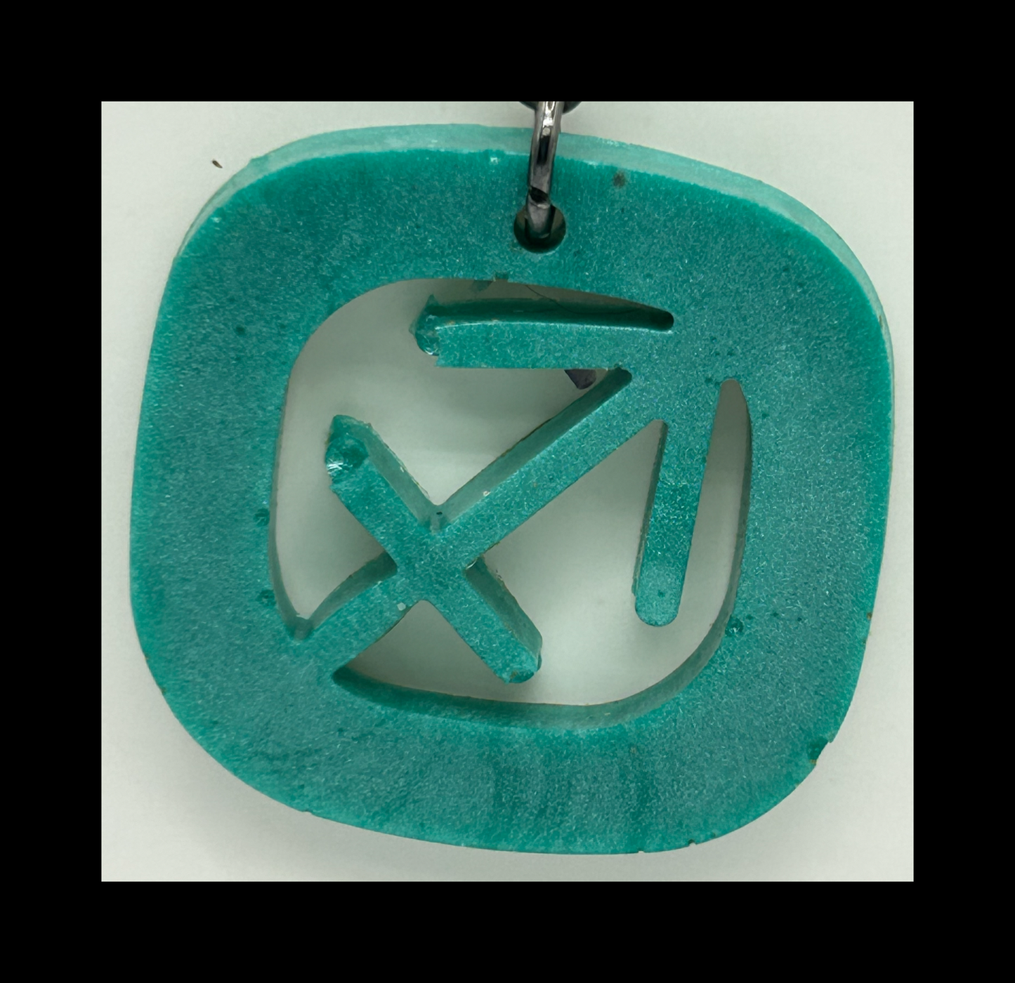 Tropical water resin zodiac Keychains