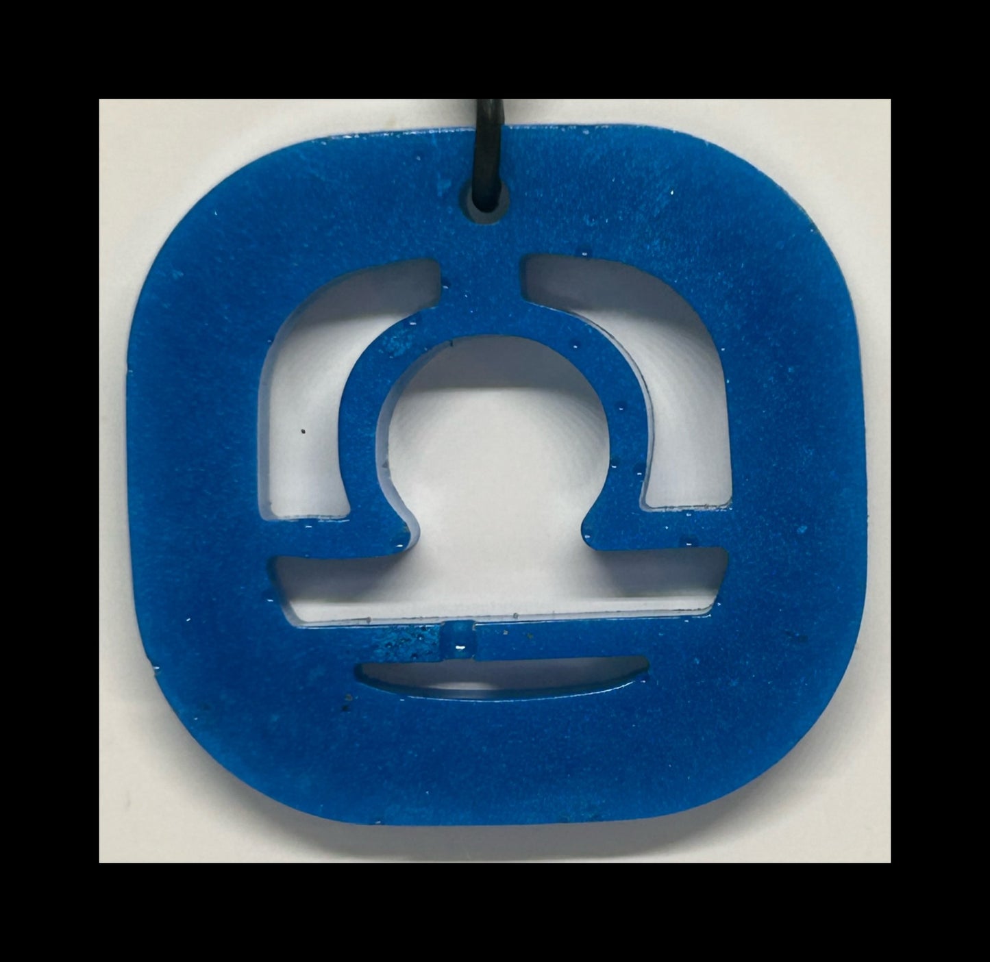 Cornflower resin zodiac Keychains