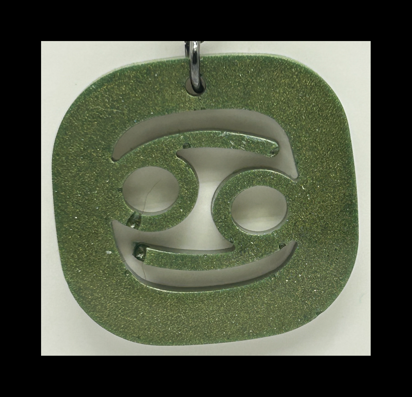 Basil resin zodiac Keychains