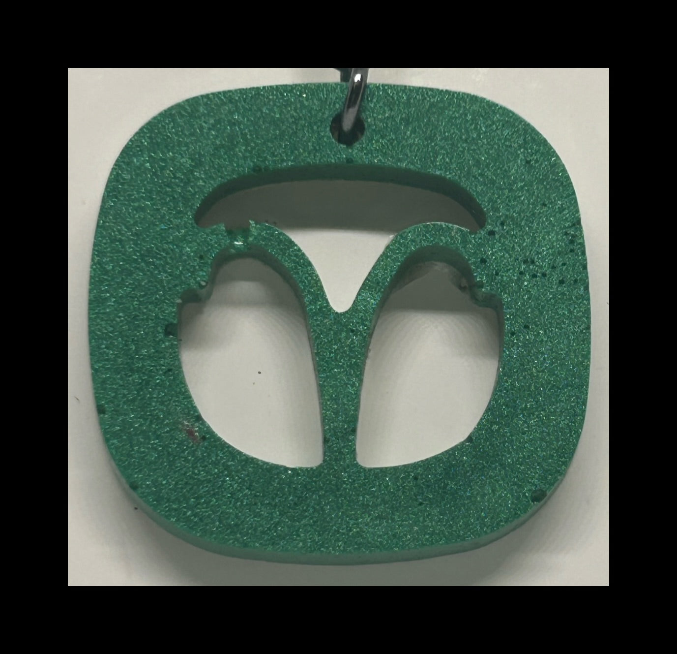 Jade resin zodiac keychains