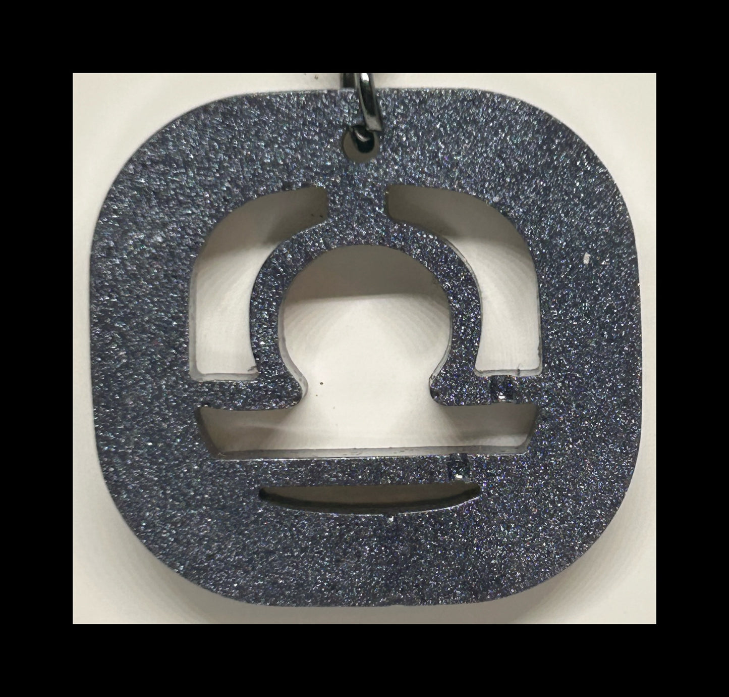 Mauve resin zodiac Keychains