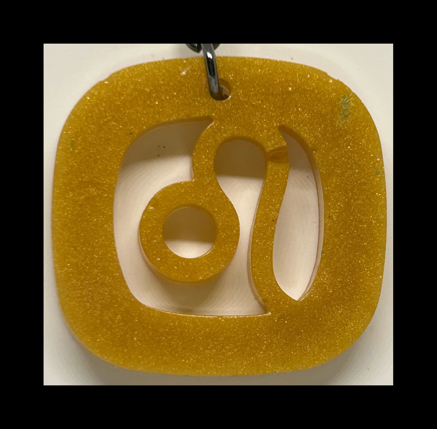 Jasmine resin zodiac keychains