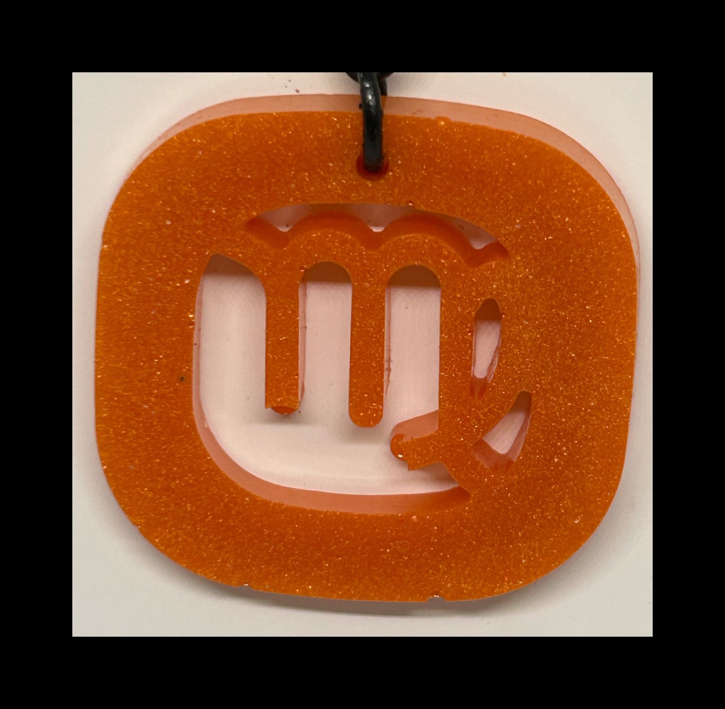 Fire resin zodiac Keychains