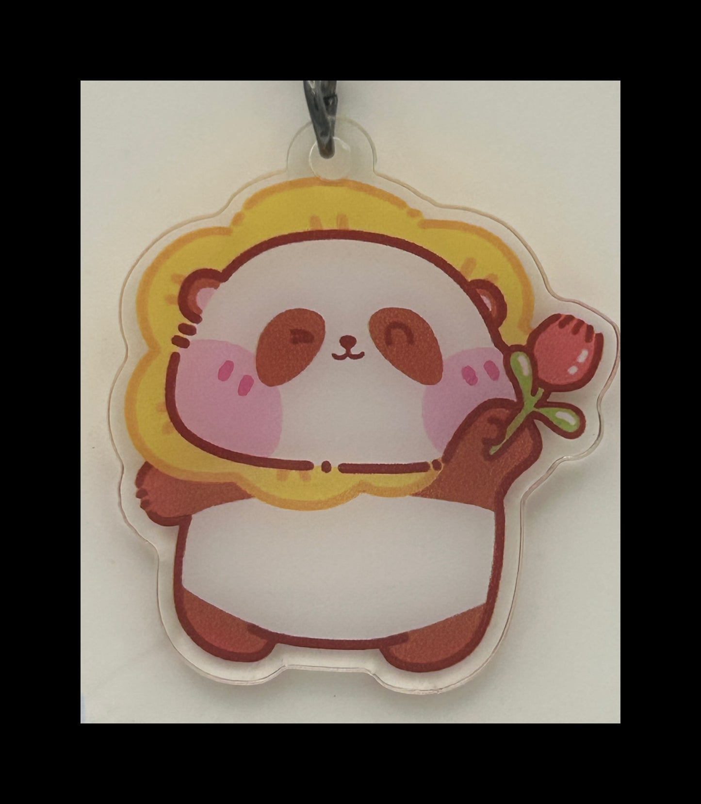 Acrylic panda keychains
